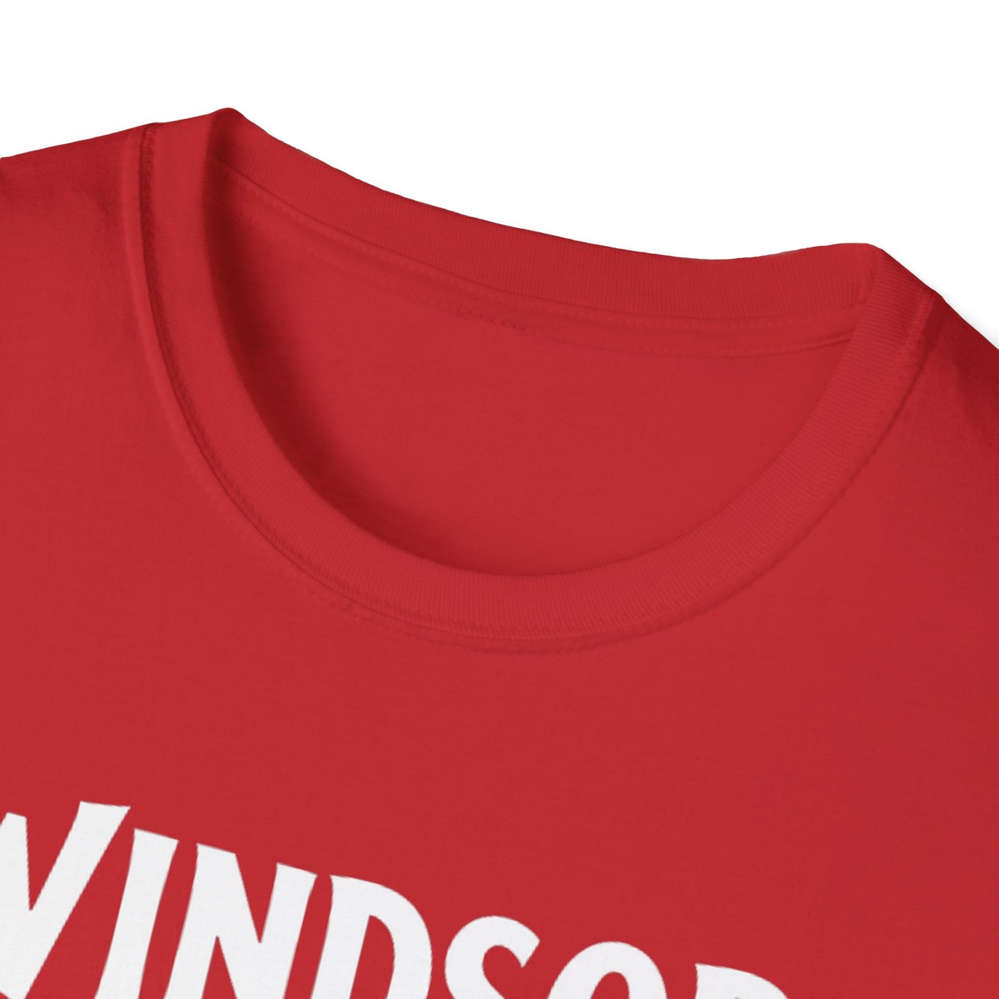 Windsor, Rep'n My Hood, Hardcore Local Cool Leaf T-Shirt, c01-n00-s007 Softstyle Graphic Tee, Unisex Casual Wear, Support'n Locals Merch, Gift for Community Lovers, Finkz