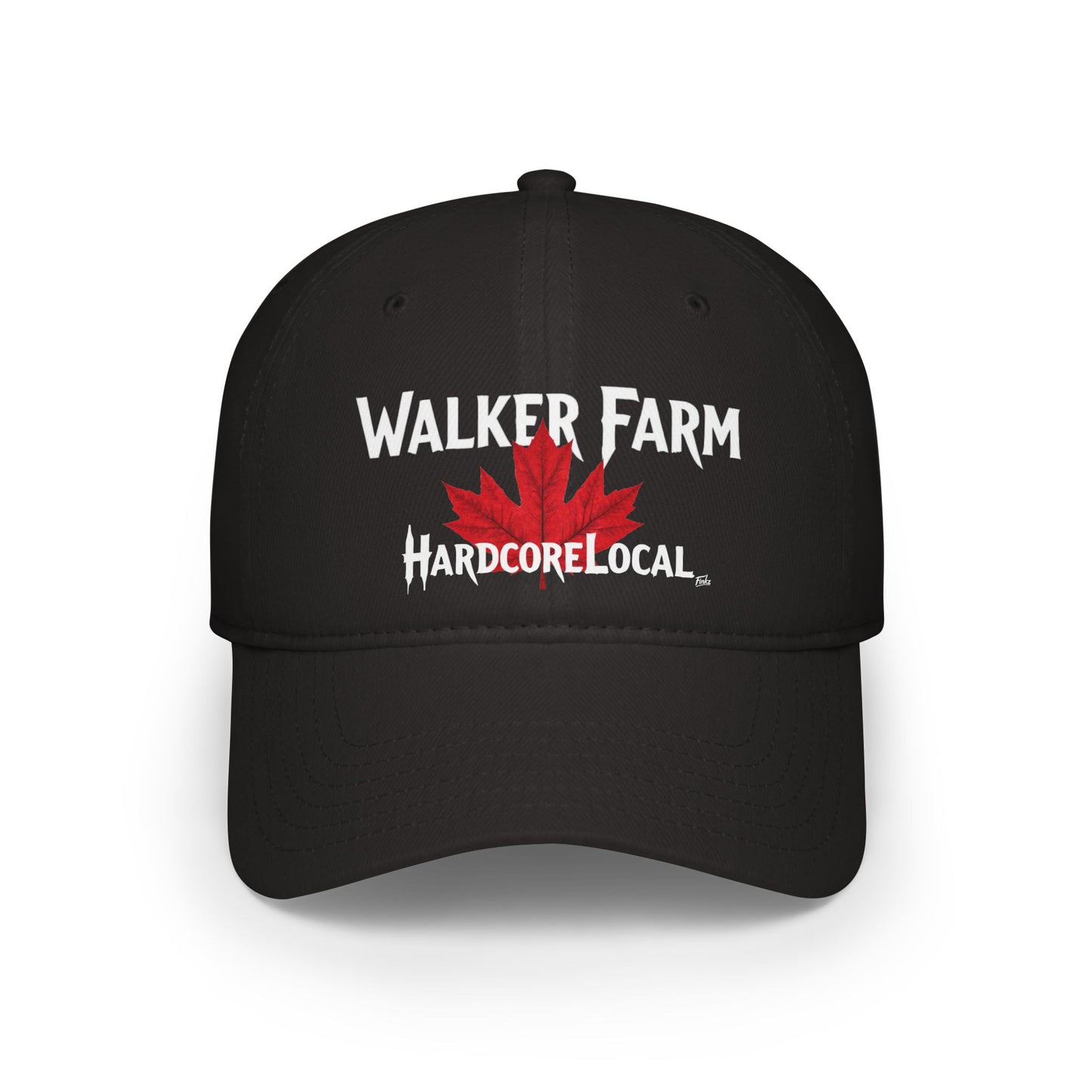 WALKER FARM HARDCORE BIG LEAF Low Profile Baseball Cap - Red Hat for Community Lovers FINKZ WINDSOR