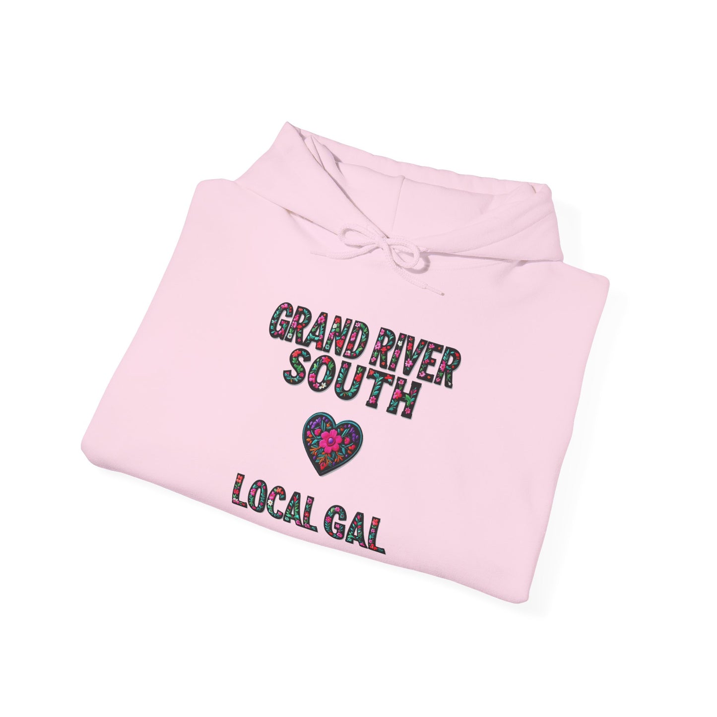 Grand River South Local Gal Flower c03-n04-hs005, Hooded Sweatshirt - Unisex Heavy Blend™ Pullover, Casual Hoodie for Every Day, Gift for Friends, Support'n Locals -Local Pride Apparel Support Your Community
