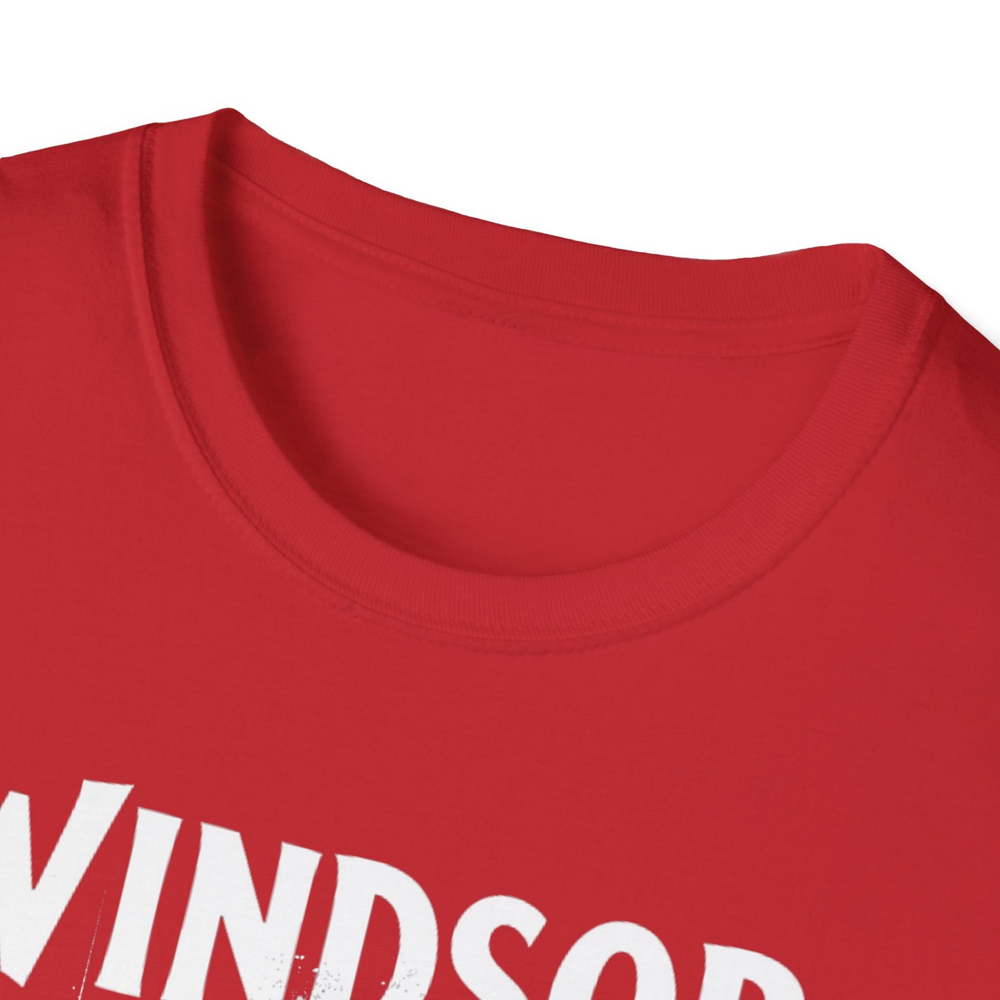 Windsor, We Support Our Own 2, Hardcore Local White Leaf T-Shirt, Softstyle Graphic Tee, Unisex Casual Wear, Support Local Merch, Gift for Community Lovers Finkz Windsor