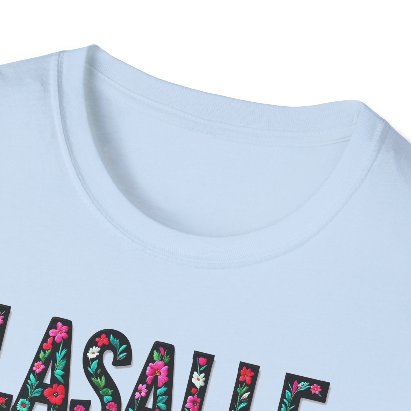 LASALLE Local Gal Flower-Heart T-Shirt, 3 Softstyle Graphic Tee, Unisex Casual Wear, Support Local Merch, Gift for Community Lovers, Finkz WINDSOR