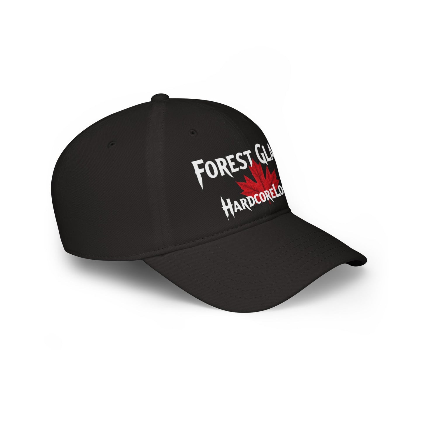 FOREST GLADE HARDCORE BIG LEAF Low Profile Baseball Cap - Red Hat for Community Lovers