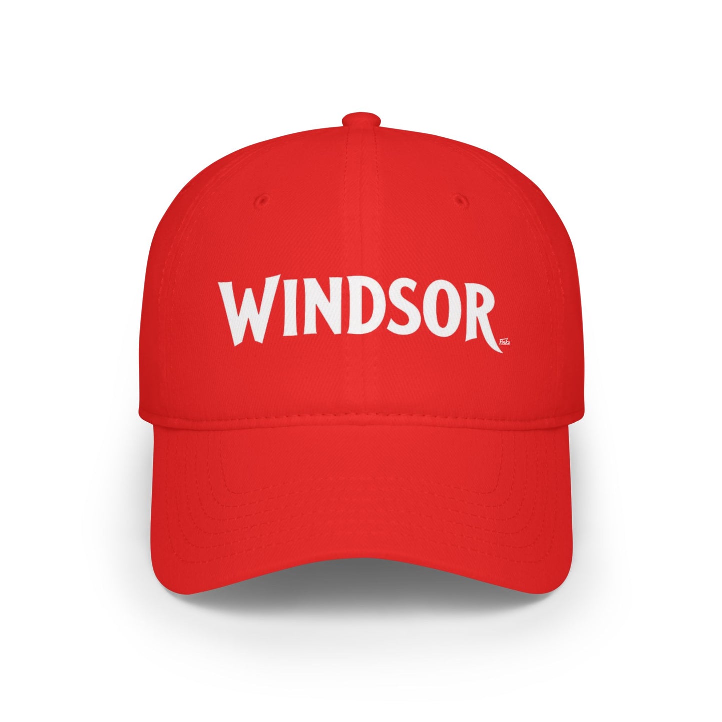 WINDSOR Low Profile Baseball Cap - Red Hat for Community Lovers FINKZ WINDSOR