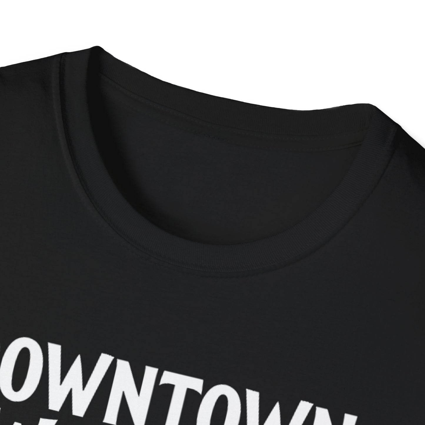 DOWNTOWN WINDSOR Hardcore Local, We Support Our Own, Red Leaf 3 T-Shirt, Softstyle Graphic Tee, Unisex Casual Wear, Support Local Merch, Gift for Community Lovers, FINKZ WINDSOR