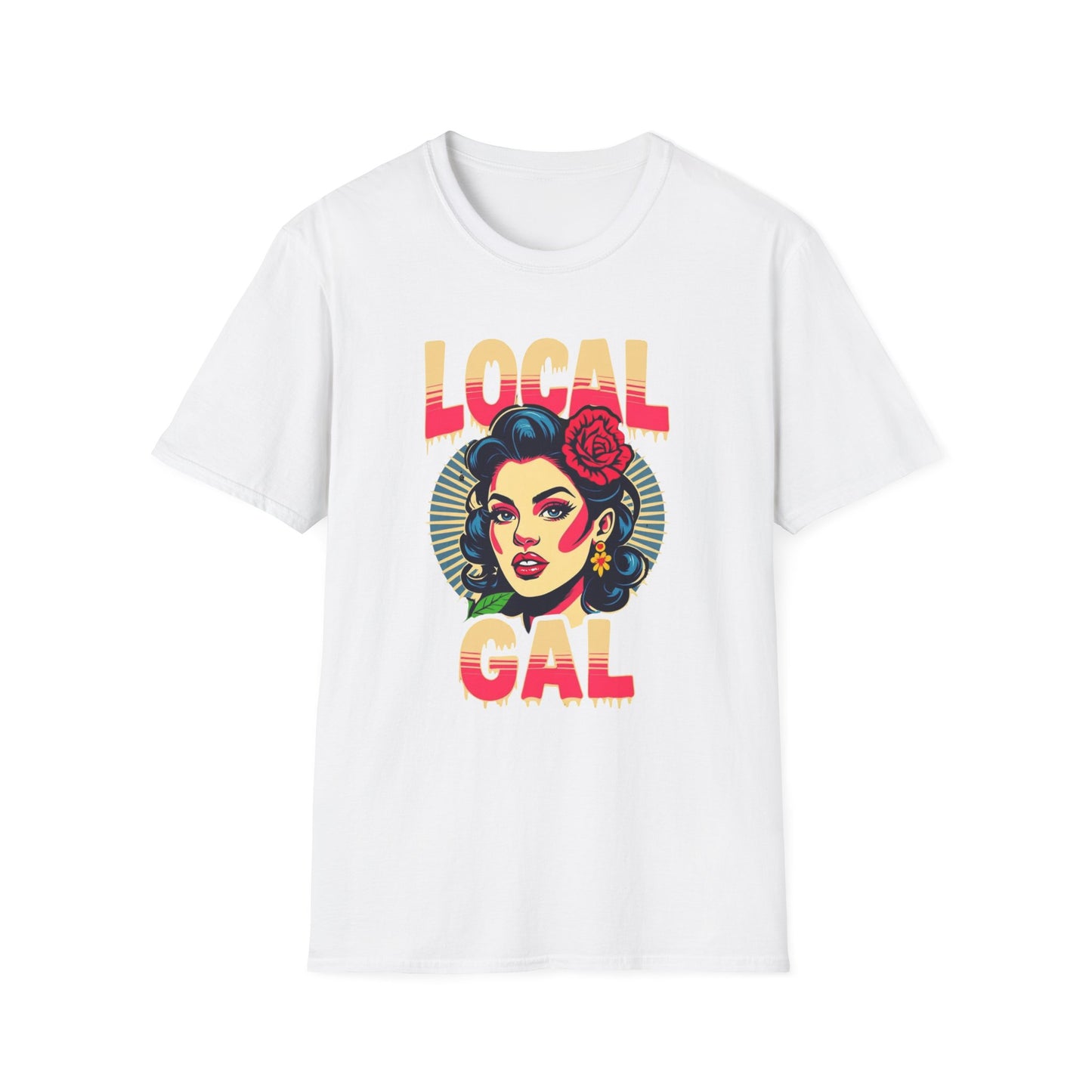 Local Gal Saucey T-Shirt, Softstyle Graphic Tee, Unisex Casual Wear, Support Local Merch, Gift for Community Lovers