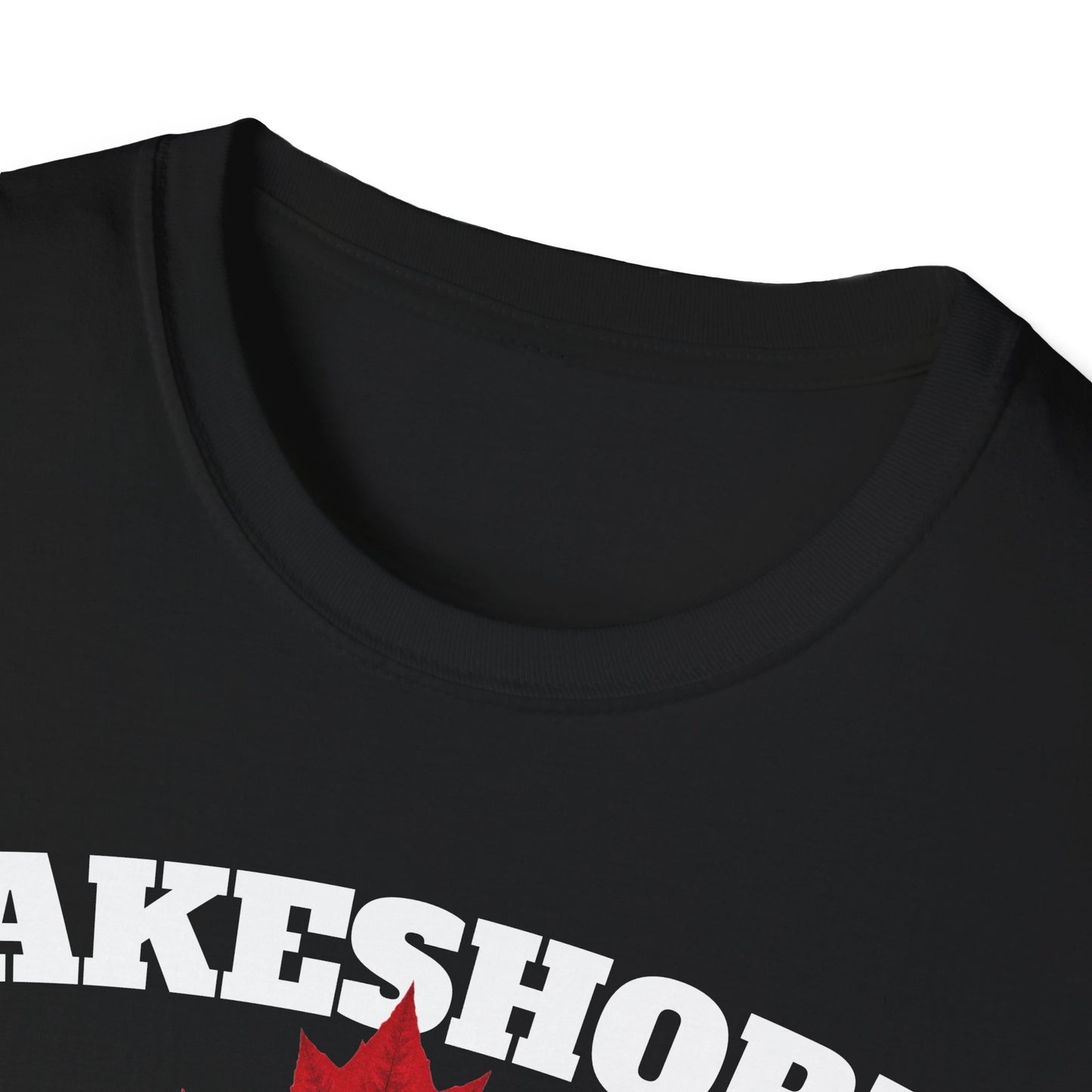 LAKESHORE Local Gal Red Leaf T-Shirt, Softstyle Graphic Tee, Unisex Casual Wear, Support Local Merch, Gift for Community Lovers, Finkz Windsor
