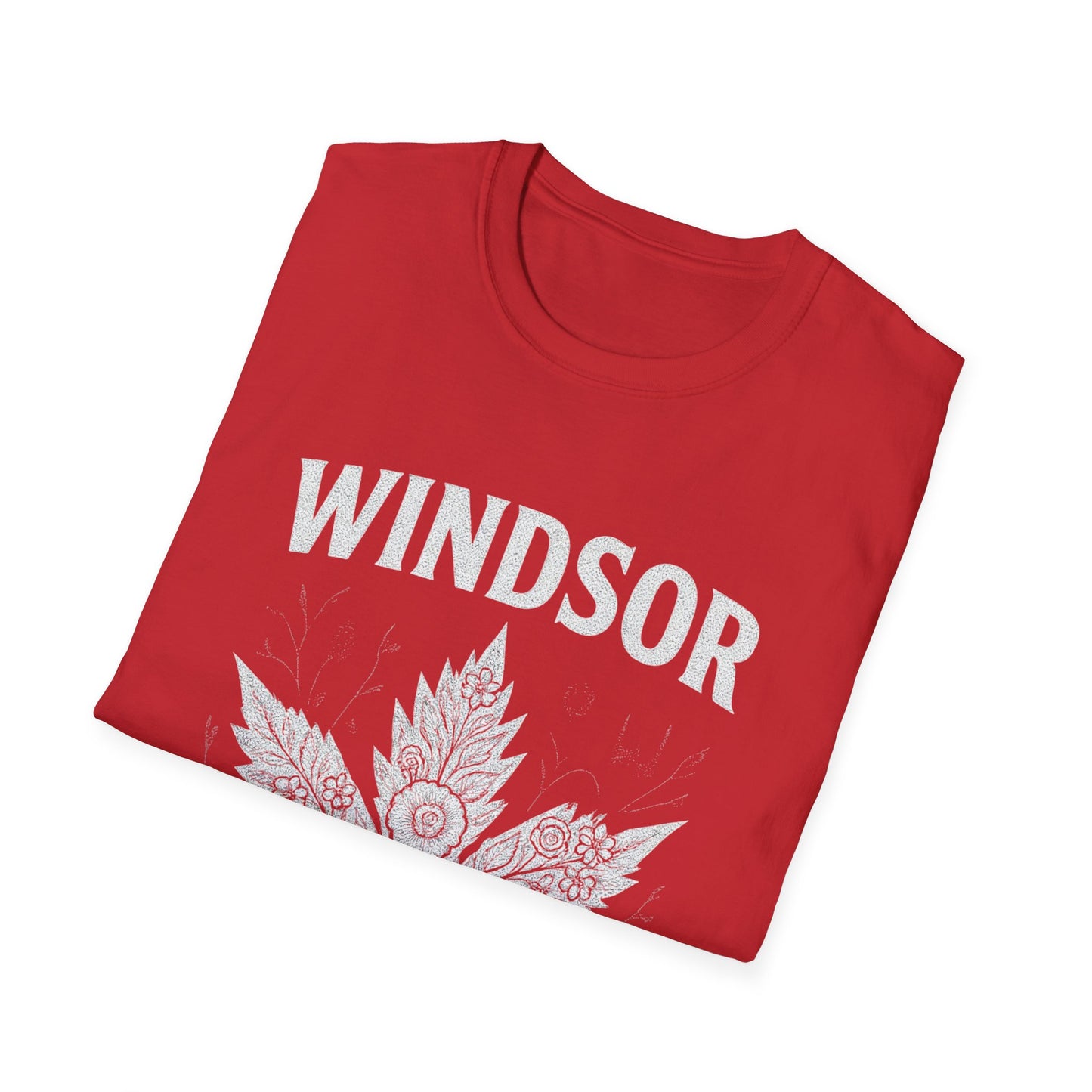 Windsor Local Gal Leaf T-Shirt, Softstyle Graphic Tee, Unisex Casual Wear, Support Local Merch, Gift for Community Lovers