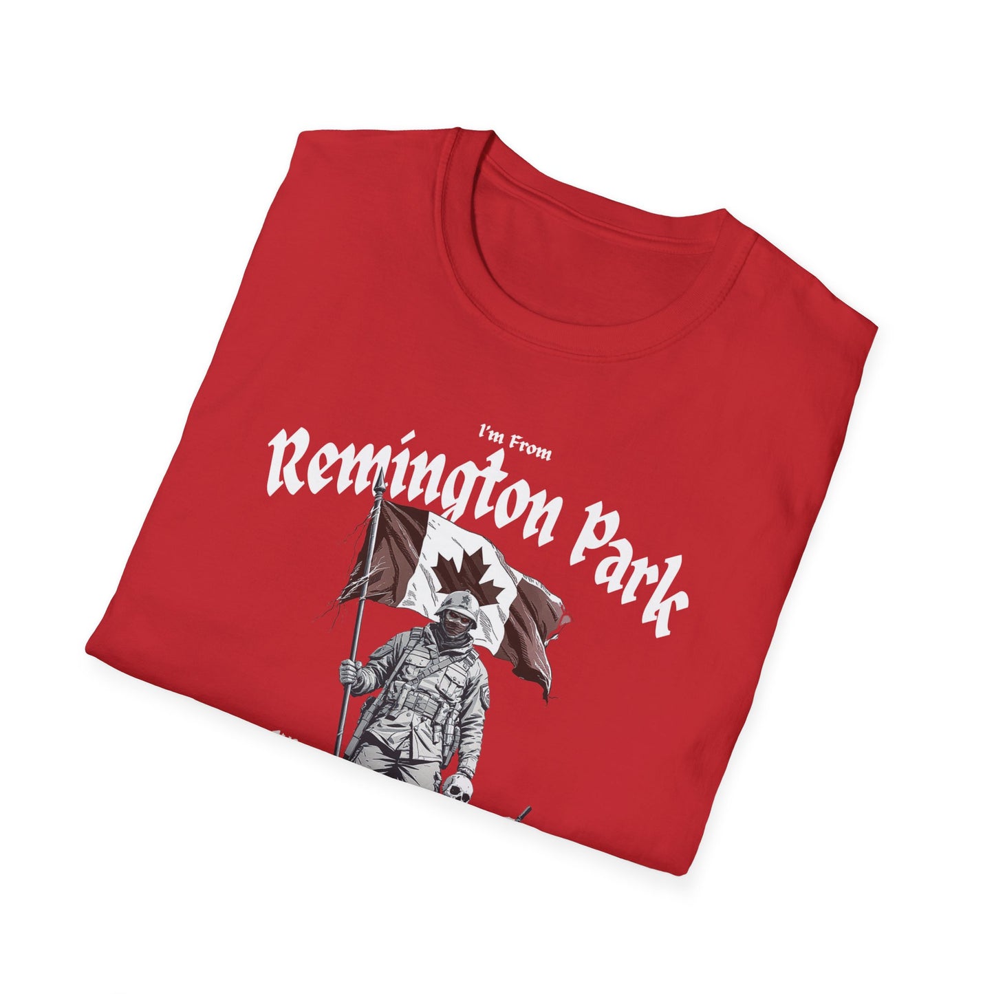 Remington Park Underestimate Guy T-Shirt, c10-n02-s002 Softstyle Graphic Tee, Unisex Casual Wear, Support'n Locals Merch, Gift for Community Lovers.