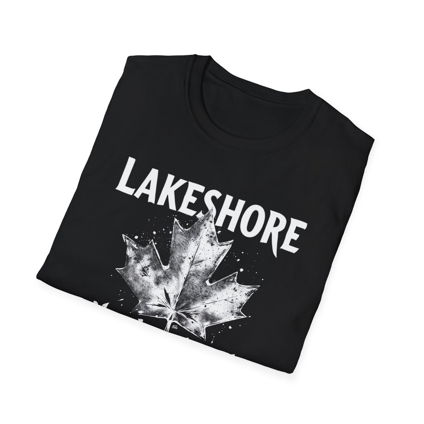 LAKESHORE, Rep'n My Hood, Hardcore Local Cool Leaf T-Shirt, Softstyle Graphic Tee, Unisex Casual Wear, Support Local Merch, Gift for Community Lovers, Finkz WINDSOR