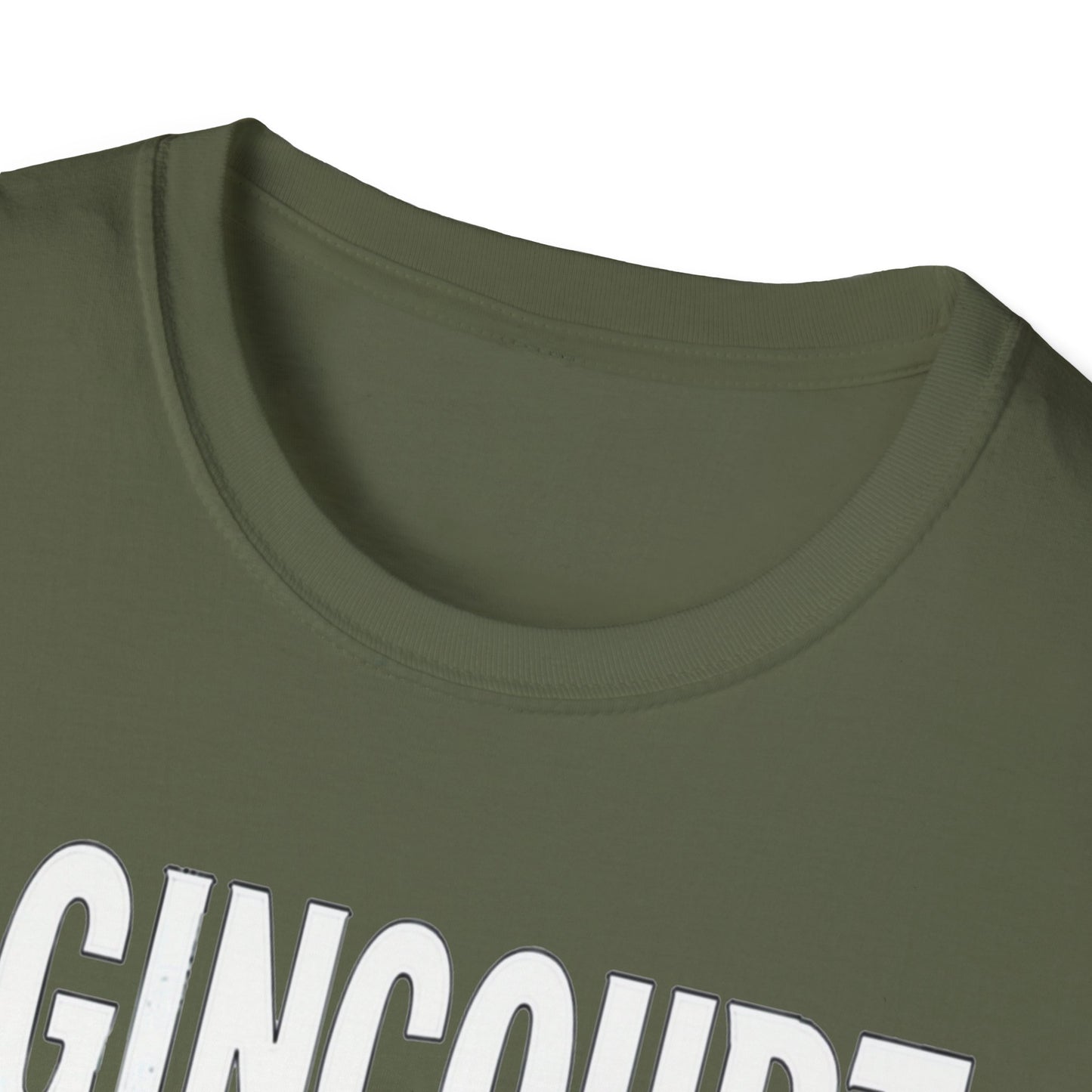 Agincourt Hardcore Rep'n White Leaf T-Shirt, c06-n01-s007 Softstyle Graphic Tee, Unisex Casual Wear, Support'n Locals Merch, Gift for Community Lovers.