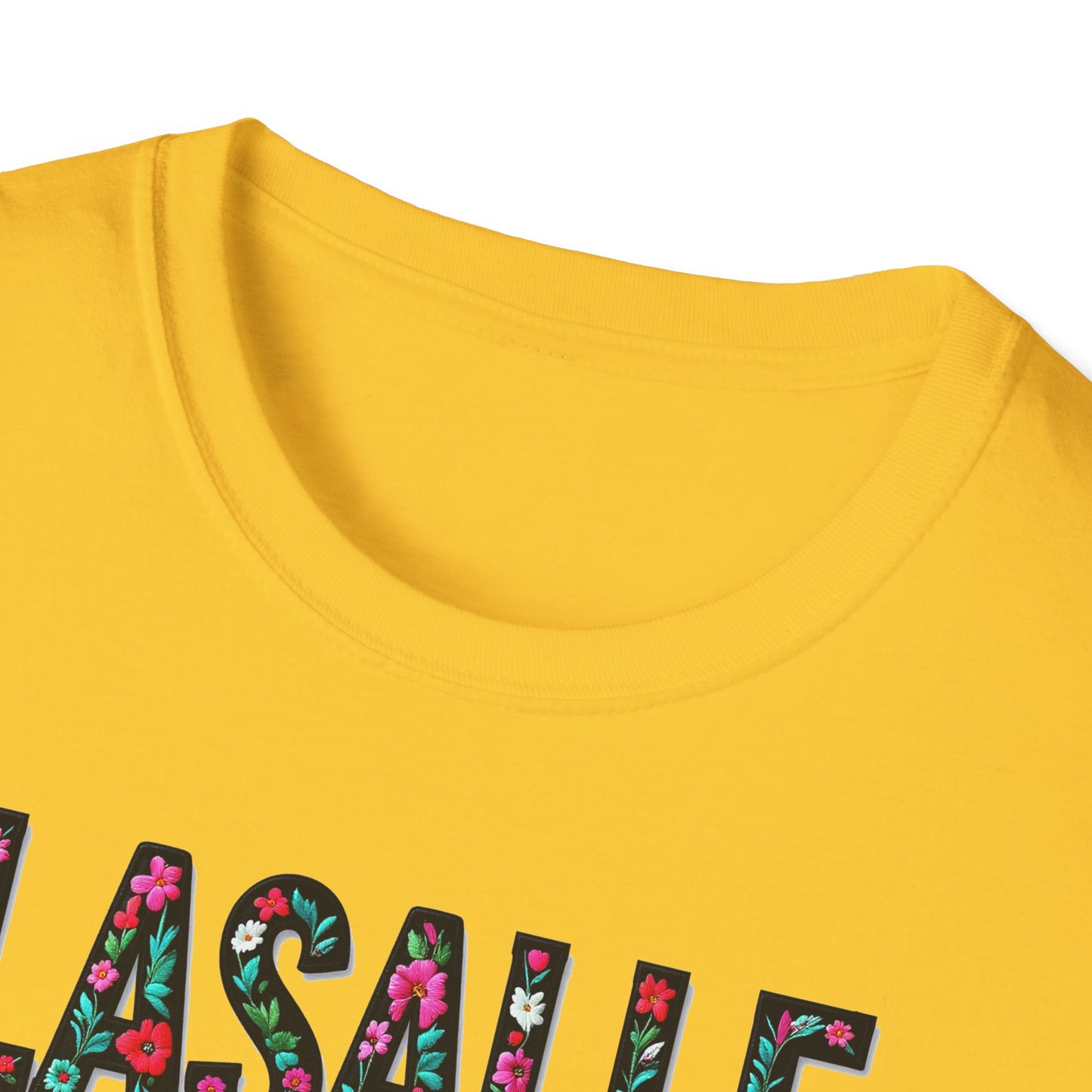 LASALLE Local Gal Flower-Heart T-Shirt, 3 Softstyle Graphic Tee, Unisex Casual Wear, Support Local Merch, Gift for Community Lovers, Finkz WINDSOR