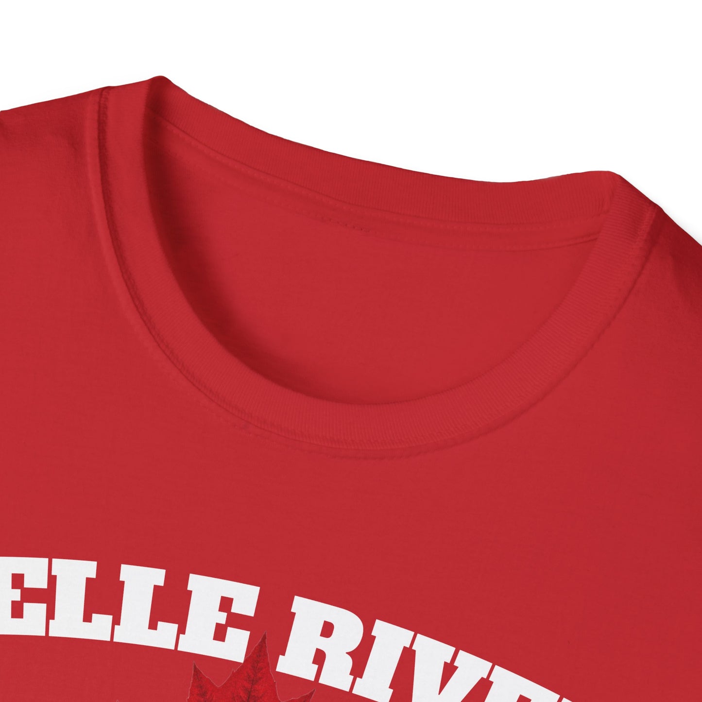 BELLE RIVER Local Gal Red Leaf T-Shirt, Softstyle Graphic Tee, Unisex Casual Wear, Support Local Merch, Gift for Community Lovers, Finkz Windsor