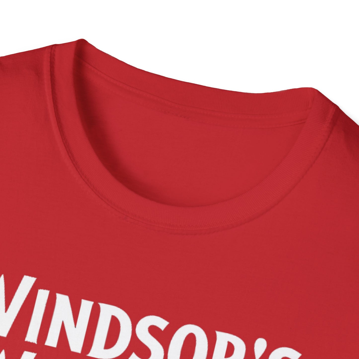 WINDSOR WEST, We Support Our Own 2, Hardcore Local White Leaf T-Shirt, Softstyle Graphic Tee, Unisex Casual Wear, Support Local Merch, Gift for Community Lovers Finkz Windsor