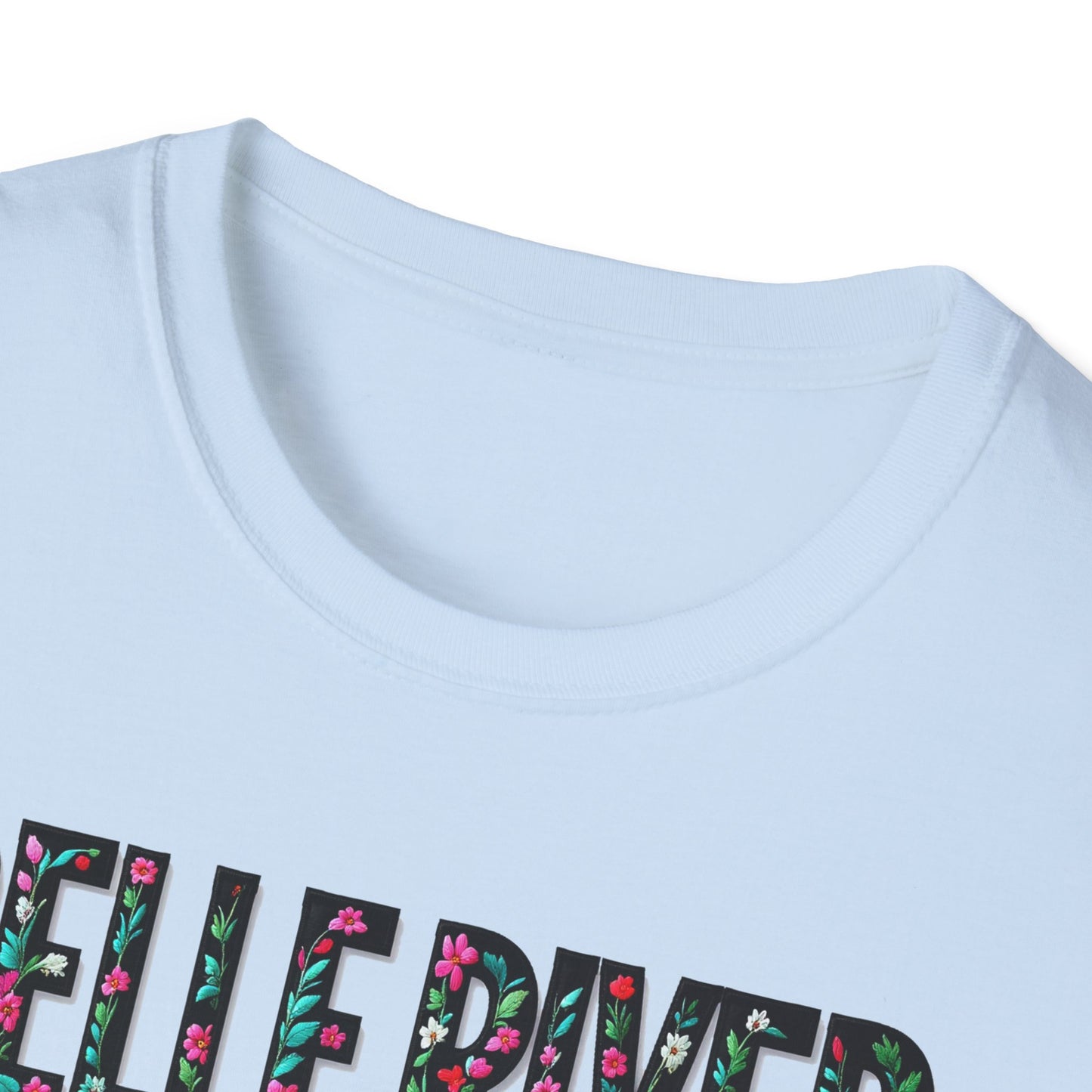 BELLE RIVER Local Gal Flower-Heart T-Shirt, 3 Softstyle Graphic Tee, Unisex Casual Wear, Support Local Merch, Gift for Community Lovers, Finkz WINDSOR