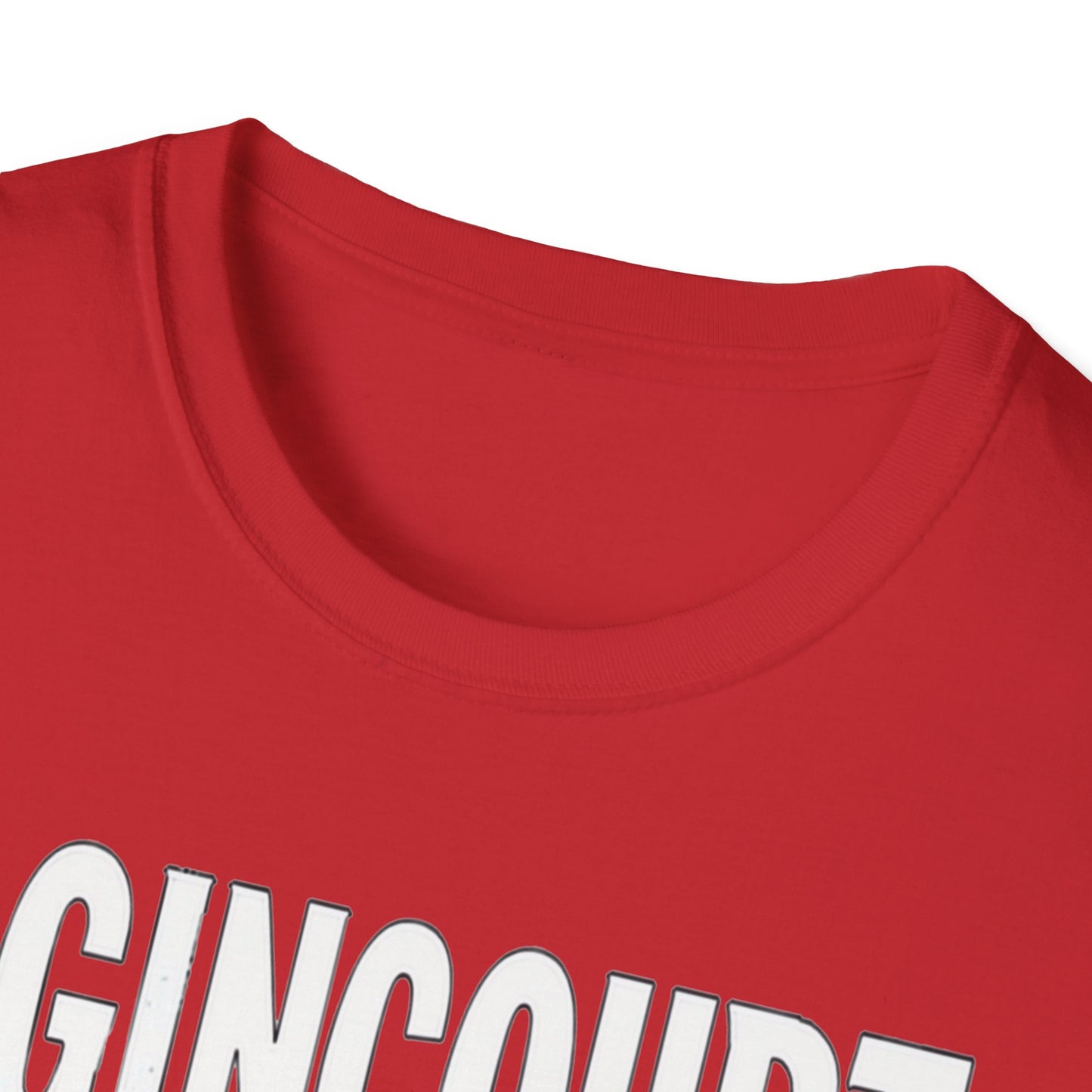 Agincourt Hardcore Rep'n White Leaf T-Shirt, c06-n01-s007 Softstyle Graphic Tee, Unisex Casual Wear, Support'n Locals Merch, Gift for Community Lovers.