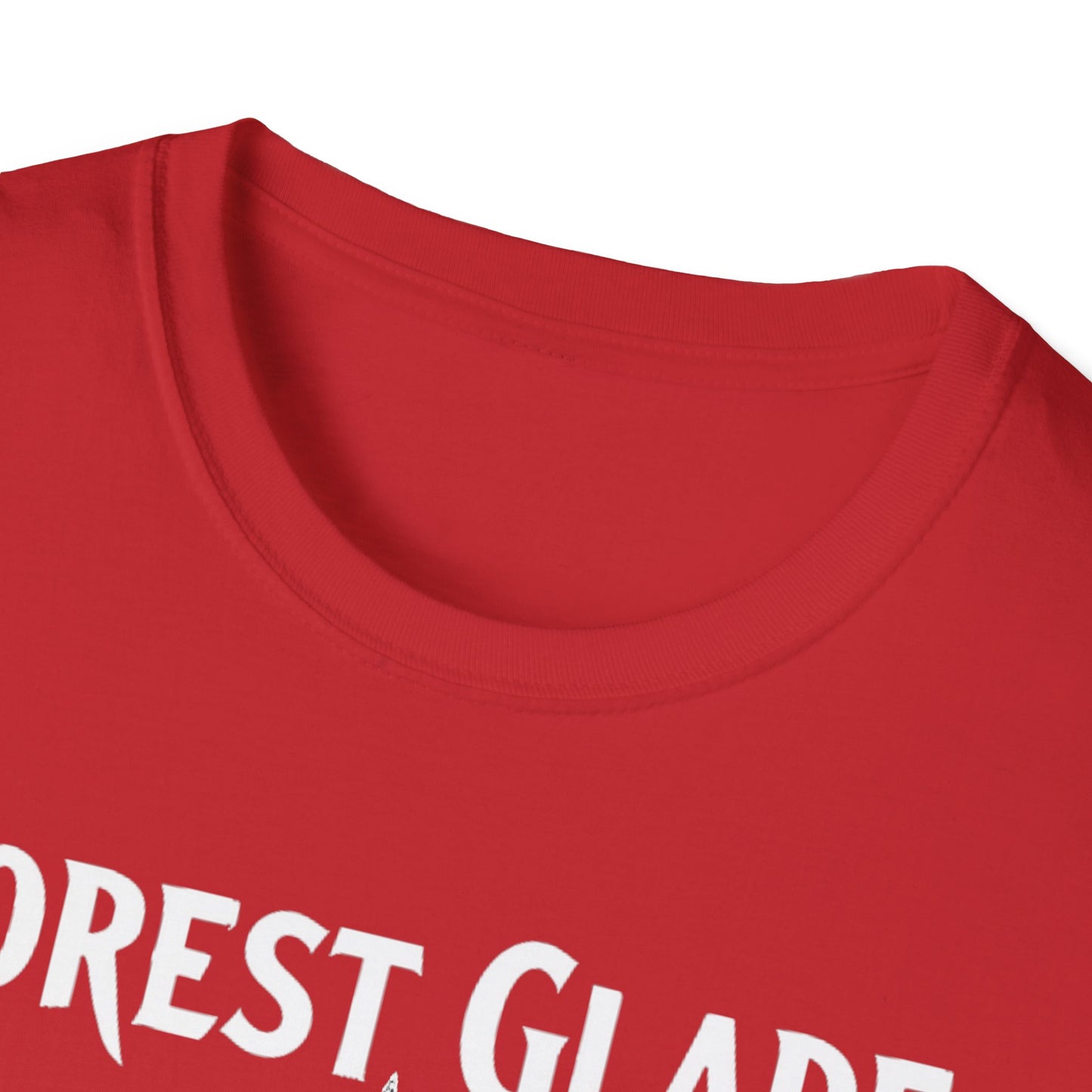 FOREST GLADE +BACK Hardcore Cool Leaf, T-Shirt, Softstyle Graphic Tee, Unisex Casual Wear, Support Local Merch, Gift for Community Lovers