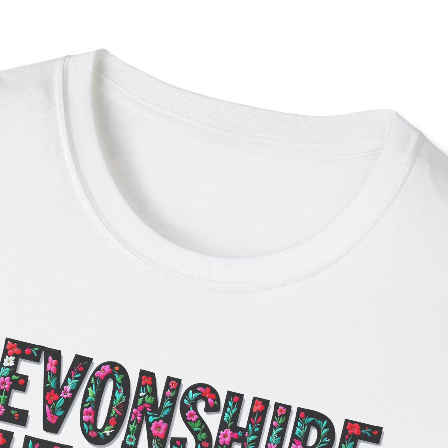DEVONSHIRE HEIGHTS Local Gal Flower-Heart T-Shirt, 3 Softstyle Graphic Tee, Unisex Casual Wear, Support Local Merch, Gift for Community Lovers, Finkz WINDSOR