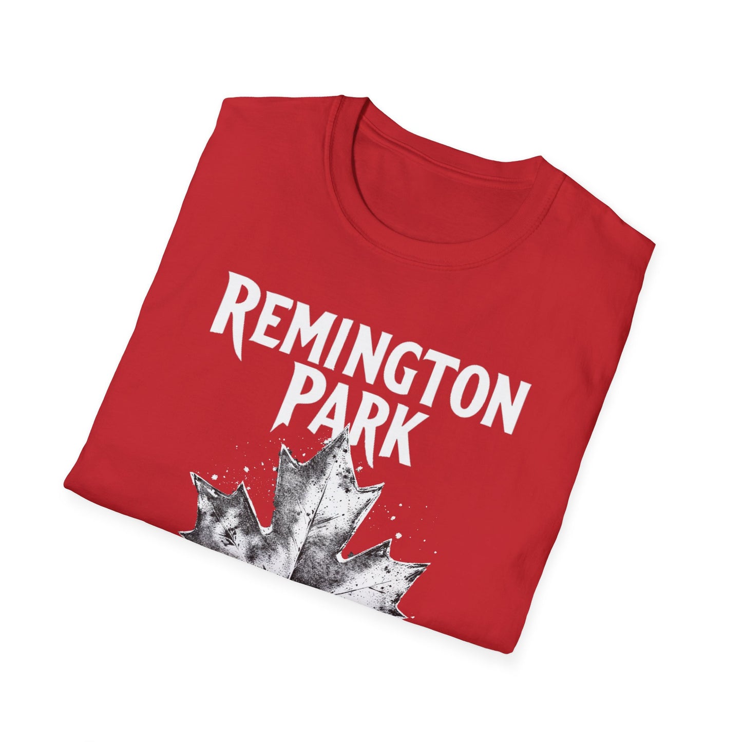 REMINGTON PARK, Rep'n My Hood, Hardcore Local Cool Leaf T-Shirt, Softstyle Graphic Tee, Unisex Casual Wear, Support Local Merch, Gift for Community Lovers, Finkz WINDSOR