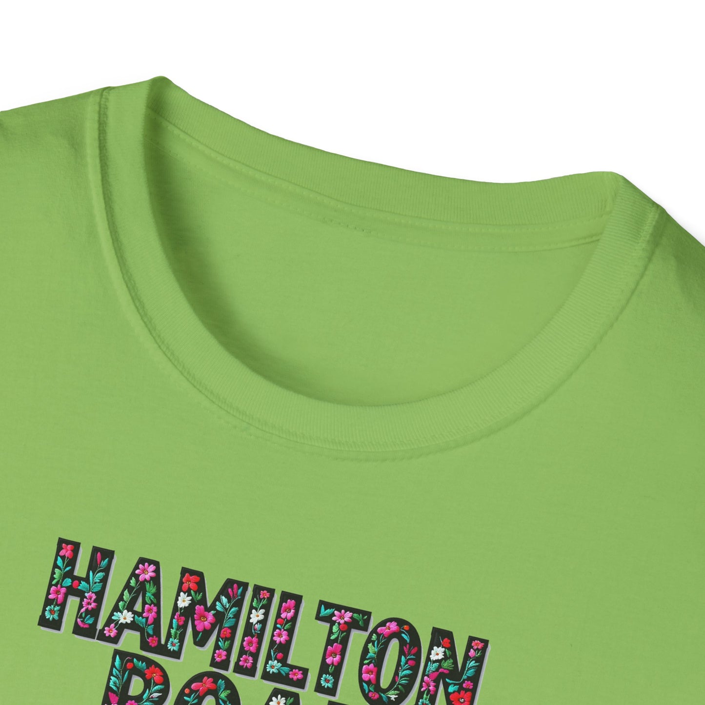 Hamilton Road Local Gal Flower-Heart T-Shirt, c02-n04-s05  Softstyle Graphic Tee, Unisex Casual Wear, Support Local Merch, Gift for Community Lovers, Finkz WINDSOR