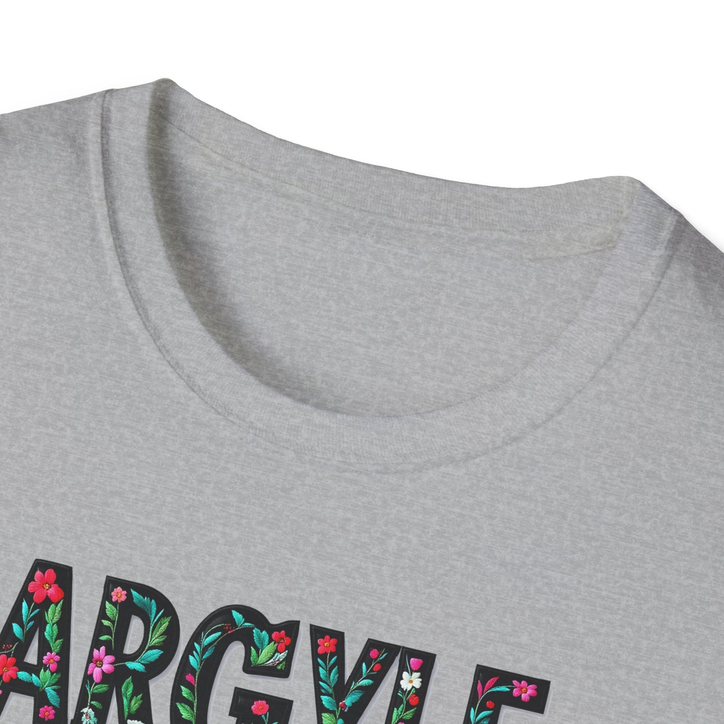 Argyle Local Gal Flower-Heart T-Shirt, c02-n01-s05  Softstyle Graphic Tee, Unisex Casual Wear, Support Local Merch, Gift for Community Lovers, Finkz WINDSOR