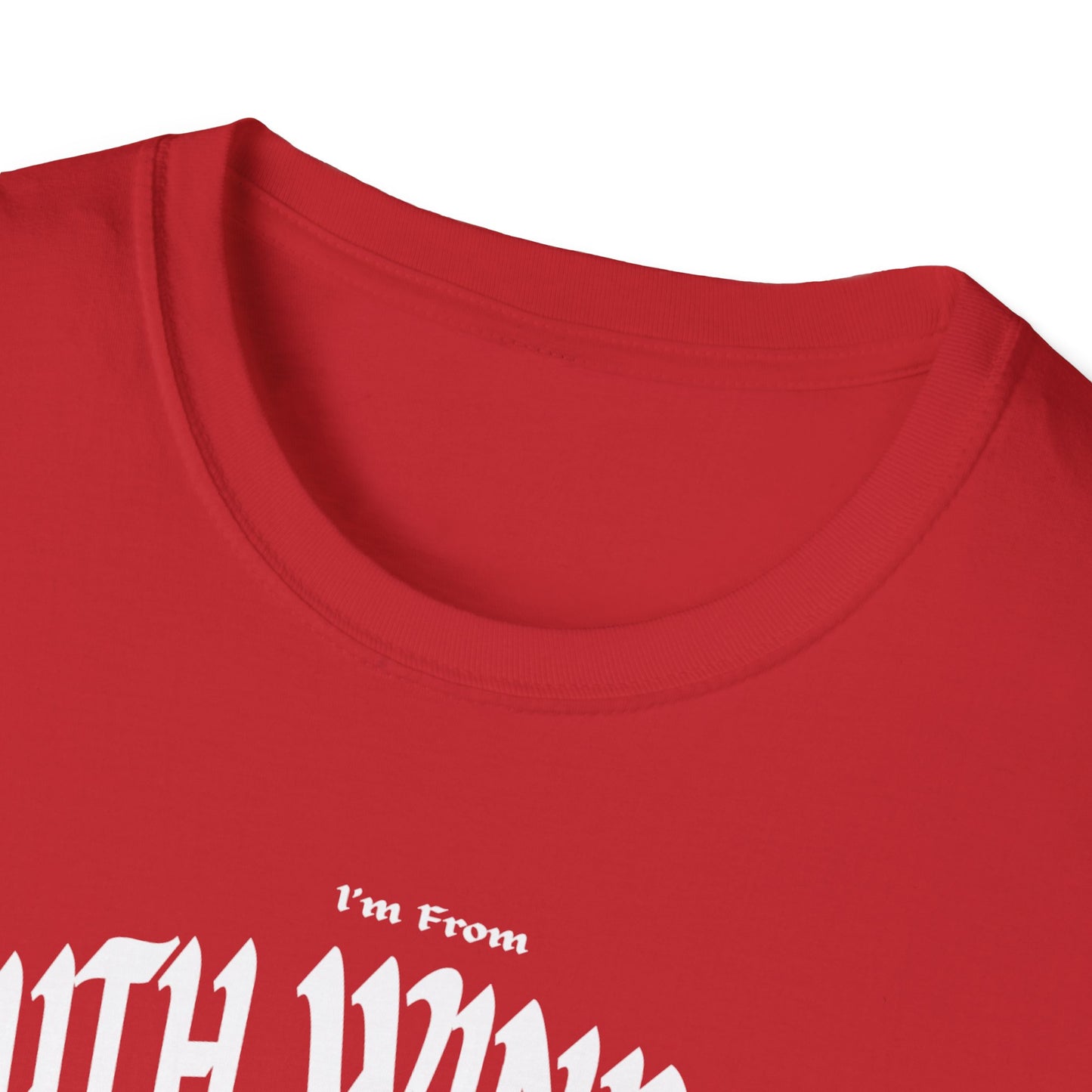 South Windsor Underestimate Gal T-Shirt, c01-n03-s001 Softstyle Graphic Tee, Unisex Casual Wear, Support'n Locals Merch, Gift for Community Lovers.