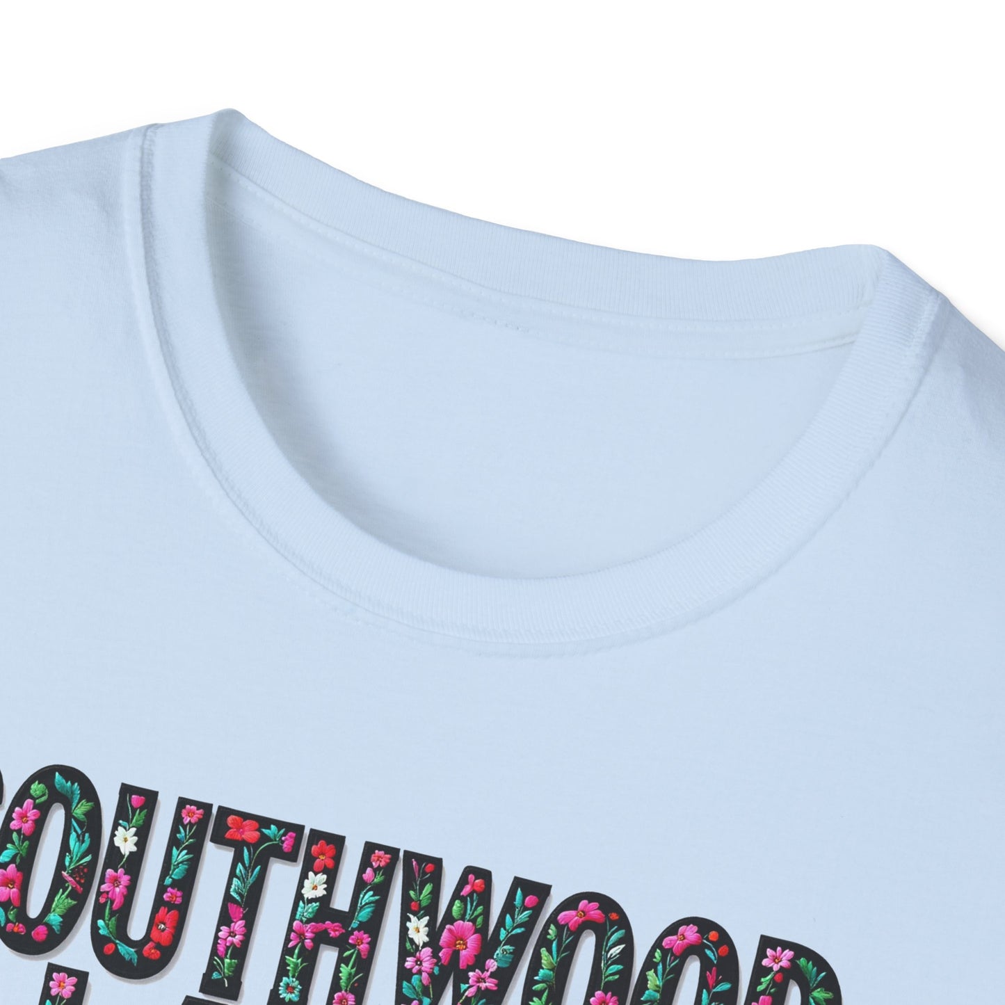 SOUTHWOOD LAKES Local Gal Flower-Heart T-Shirt, 3 Softstyle Graphic Tee, Unisex Casual Wear, Support Local Merch, Gift for Community Lovers, Finkz WINDSOR