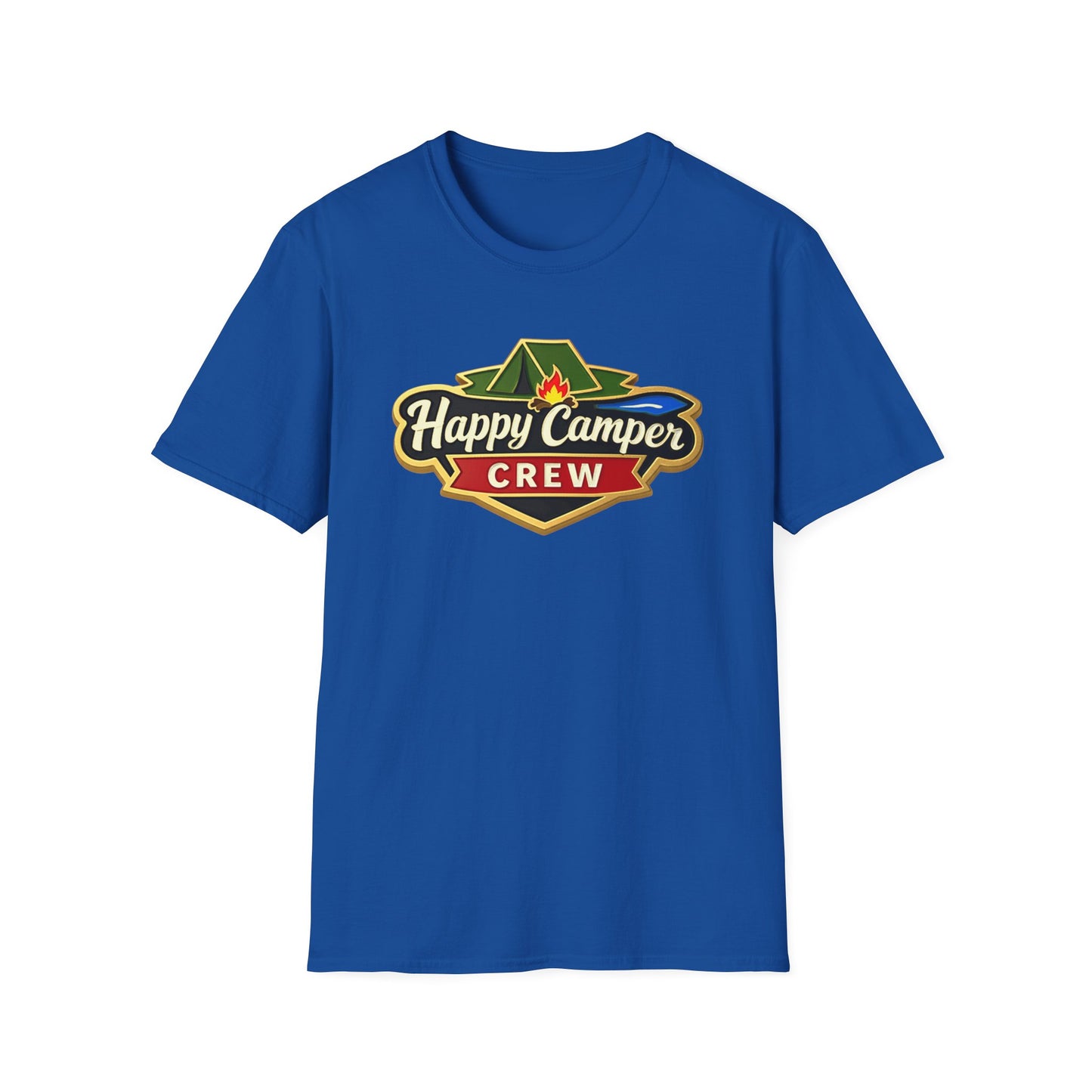 Happy Camper Crew - T-Shirt dark, Softstyle, Unisex HappyCamperCrew.com