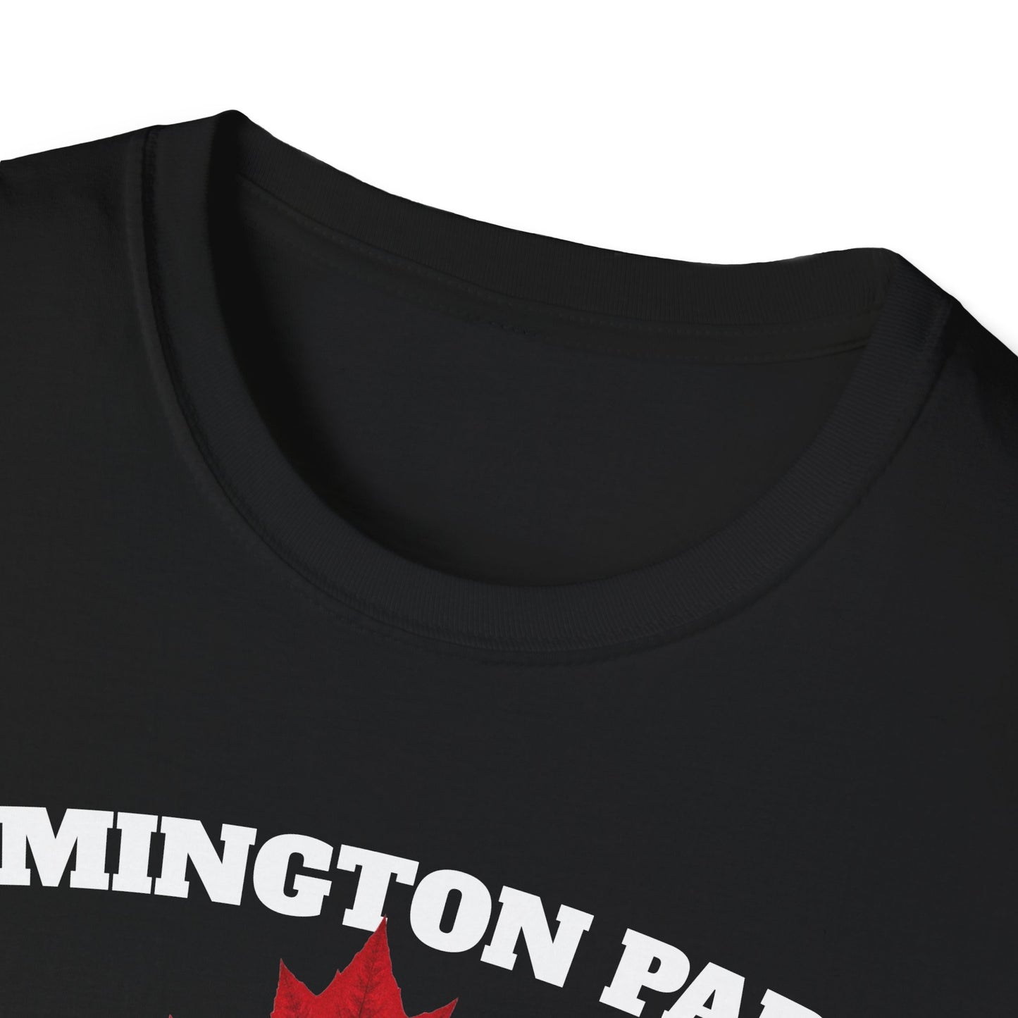 REMINGTON PARK Local Gal Red Leaf T-Shirt, Softstyle Graphic Tee, Unisex Casual Wear, Support Local Merch, Gift for Community Lovers, Finkz Windsor