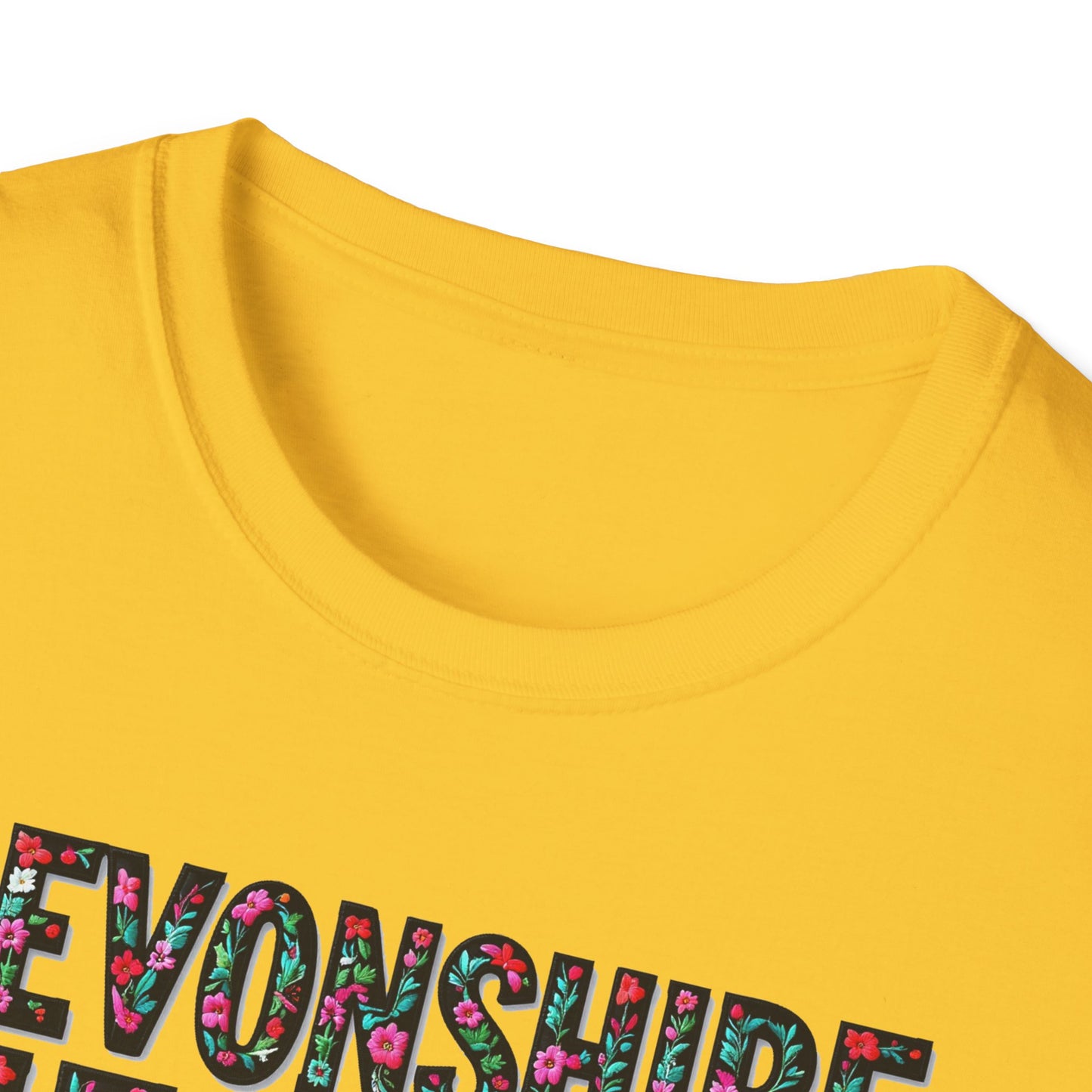 DEVONSHIRE HEIGHTS Local Gal Flower-Heart T-Shirt, 3 Softstyle Graphic Tee, Unisex Casual Wear, Support Local Merch, Gift for Community Lovers, Finkz WINDSOR