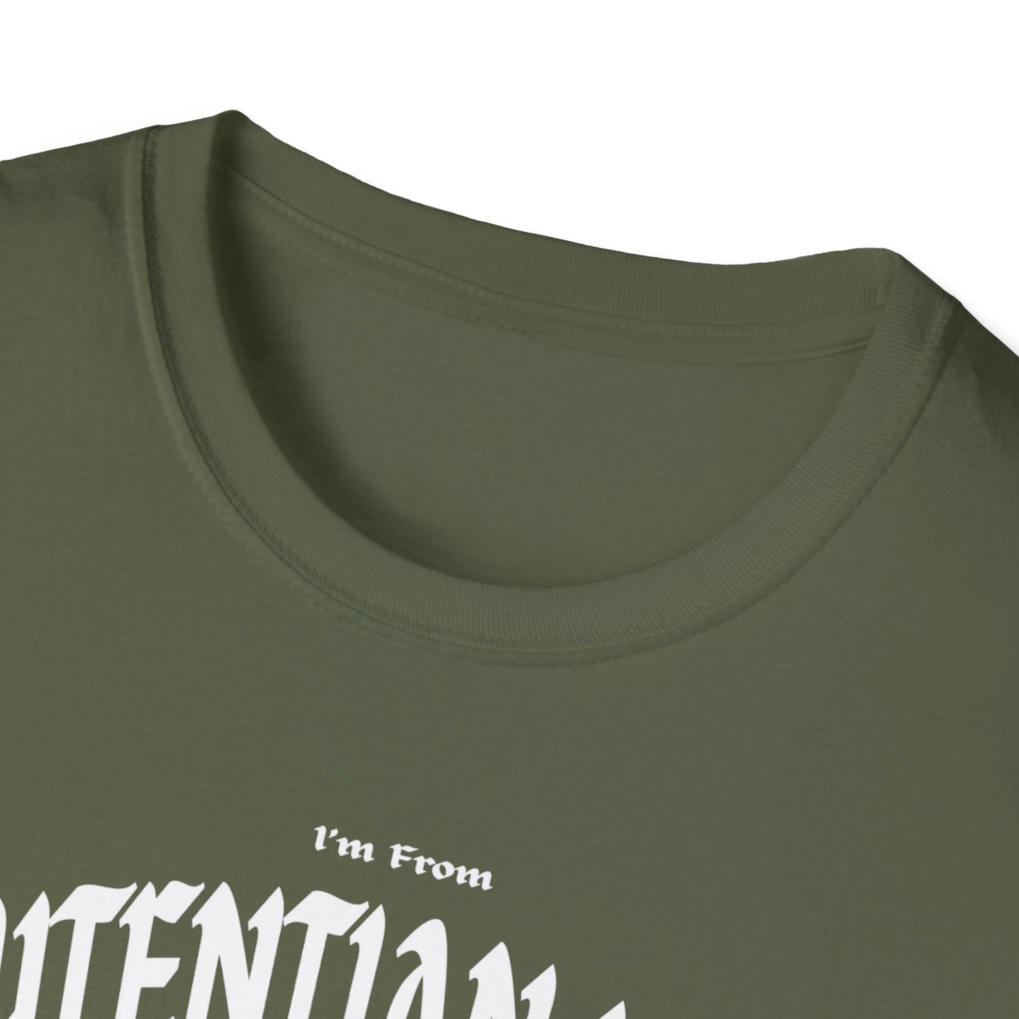 Laurentian Hills Underestimate Gal T-Shirt, c03-n06-s001 Softstyle Graphic Tee, Unisex Casual Wear, Support'n Locals Merch, Gift for Community Lovers.
