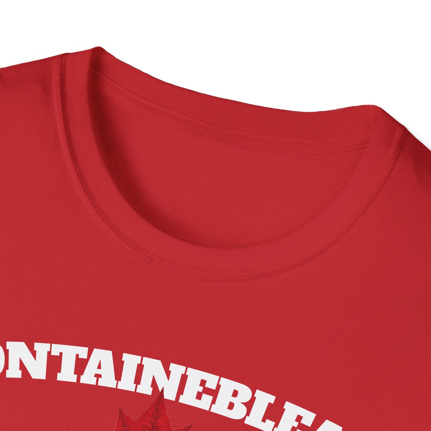 FONTAINBLEAU Local Gal Red Leaf T-Shirt, Softstyle Graphic Tee, Unisex Casual Wear, Support Local Merch, Gift for Community Lovers, Finkz Windsor