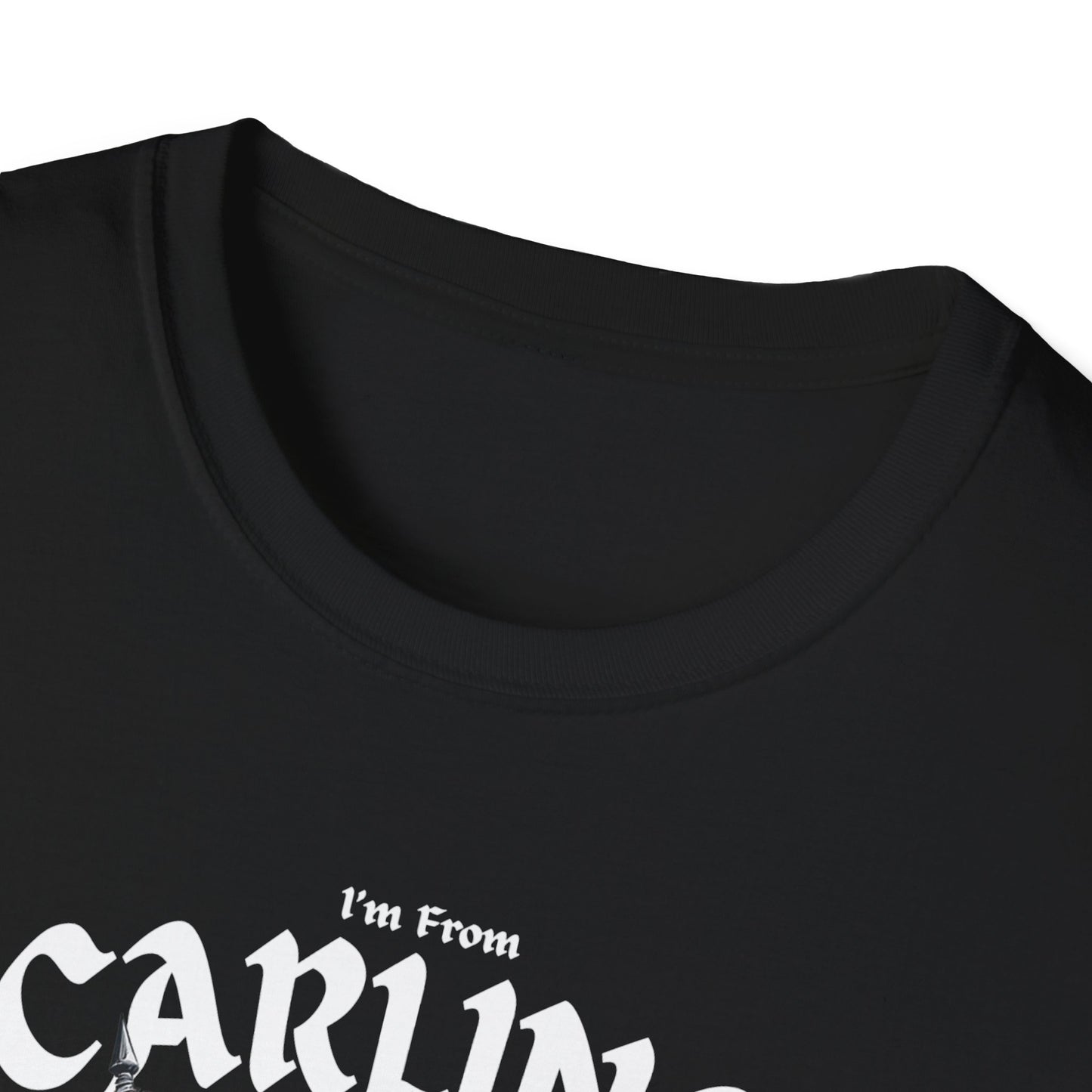 Carling Underestimate Guy T-Shirt, c02-n03-s002 Softstyle Graphic Tee, Unisex Casual Wear, Support'n Locals Merch, Gift for Community Lovers.