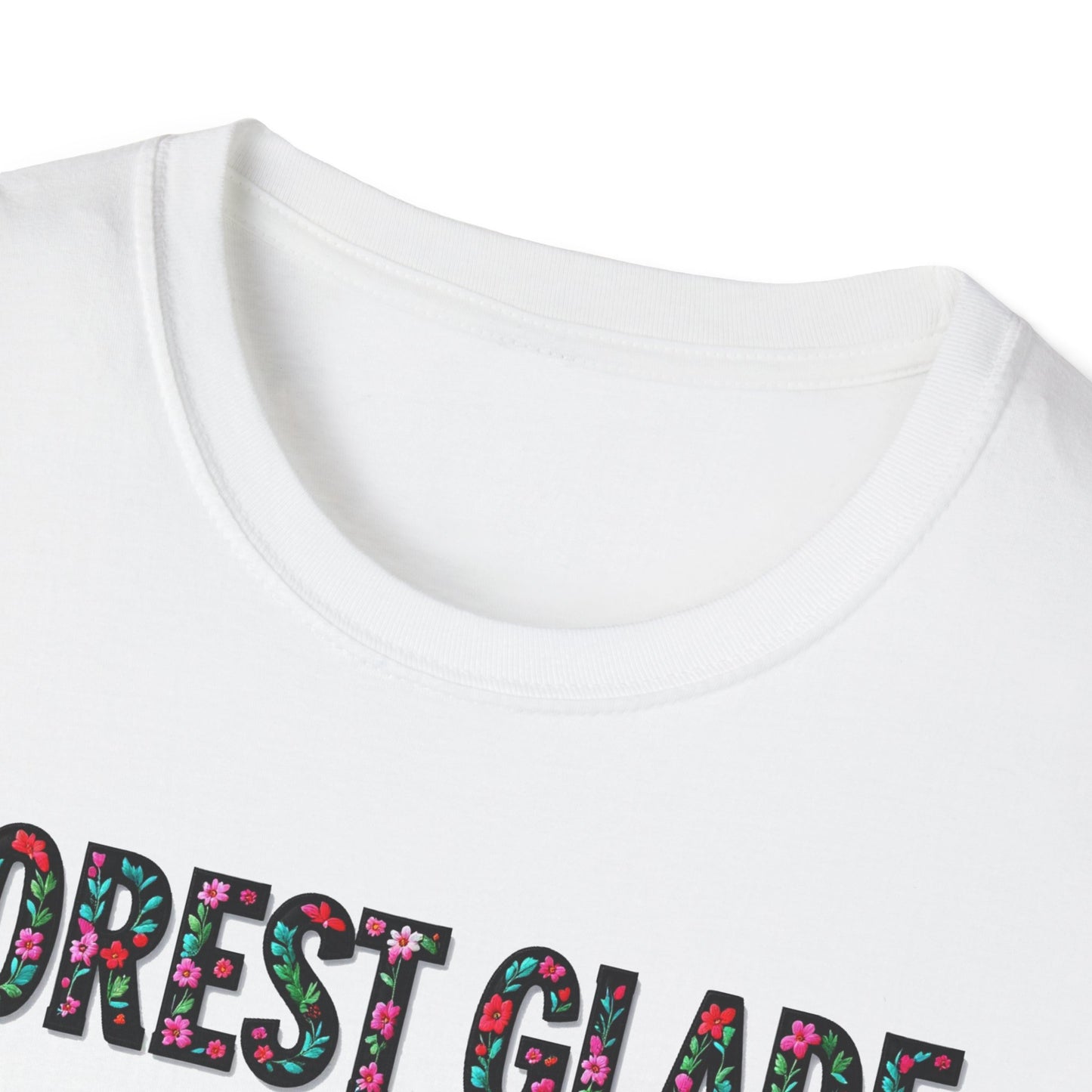 FOREST GLADE Local Gal Flower-Heart T-Shirt, Softstyle Graphic Tee, Unisex Casual Wear, Support Local Merch, Gift for Community Lovers, Finkz WINDSOR
