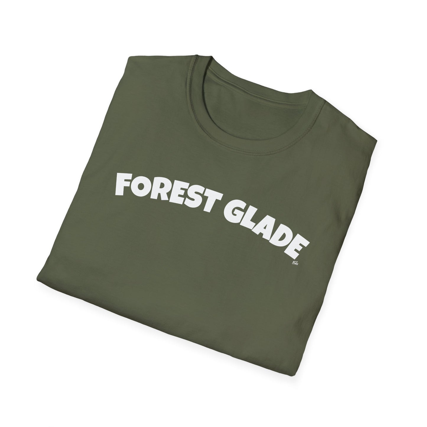 FOREST GLADE T-Shirt, Softstyle Graphic Tee, Unisex Casual Wear, Support Local Merch, Gift for Community Lovers, Finkz Windsor