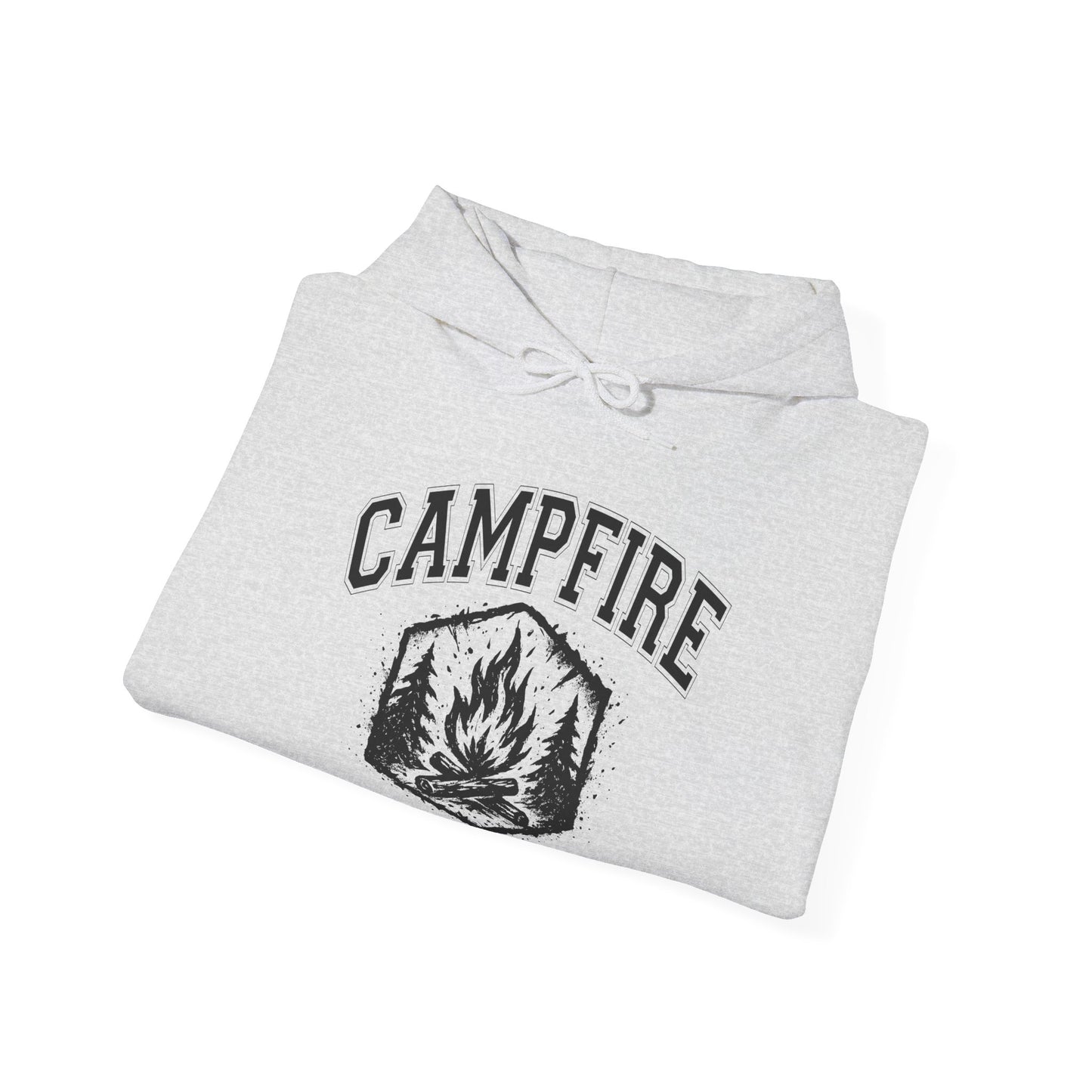 Campfire Social Club Hoodie | HappyCamperCrew.Com 100% Authentic | Cozy Camping Hoodie | Unisex Hooded Sweatshirt for Nature Lovers, Casual Wear, Gift for Him/Her, Outdoor Adventures, Cozy Days & Warm Nights by the Campfire
