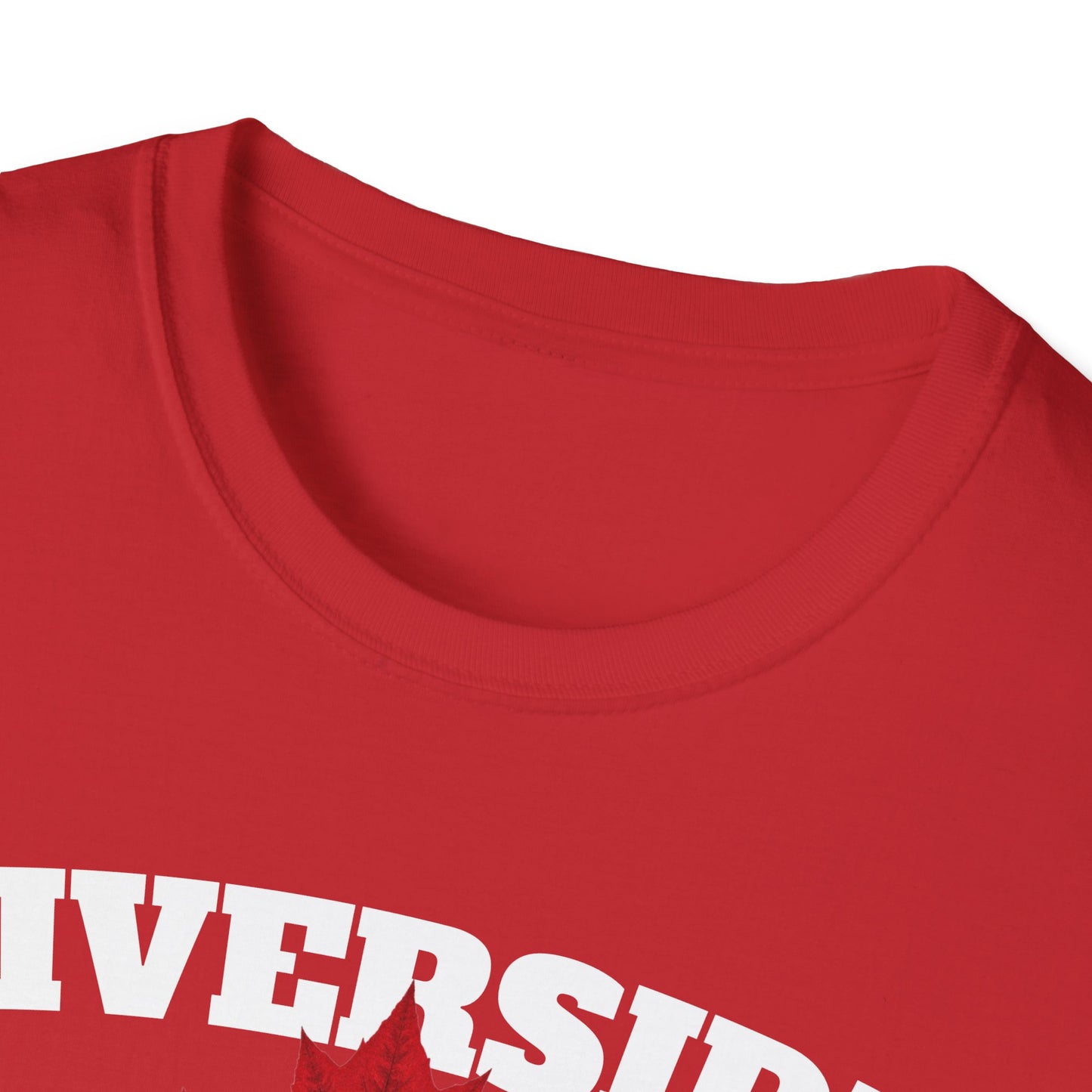 RIVERSIDE Local Gal Red Leaf T-Shirt, Softstyle Graphic Tee, Unisex Casual Wear, Support Local Merch, Gift for Community Lovers, Finkz Windsor