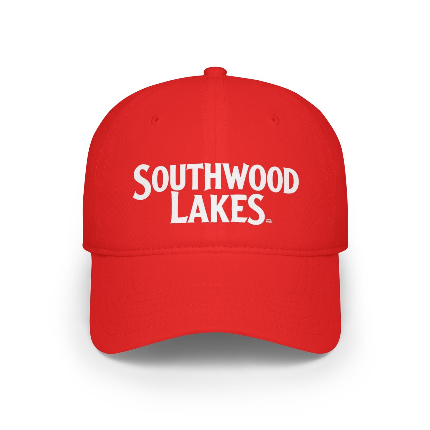SOUTHWOOD LAKES Low Profile Baseball Cap - Red Hat for Community Lovers FINKZ WINDSOR