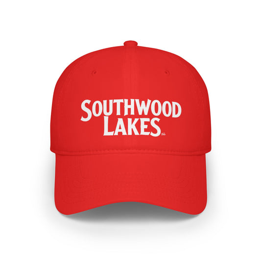 SOUTHWOOD LAKES Low Profile Baseball Cap - Red Hat for Community Lovers FINKZ WINDSOR