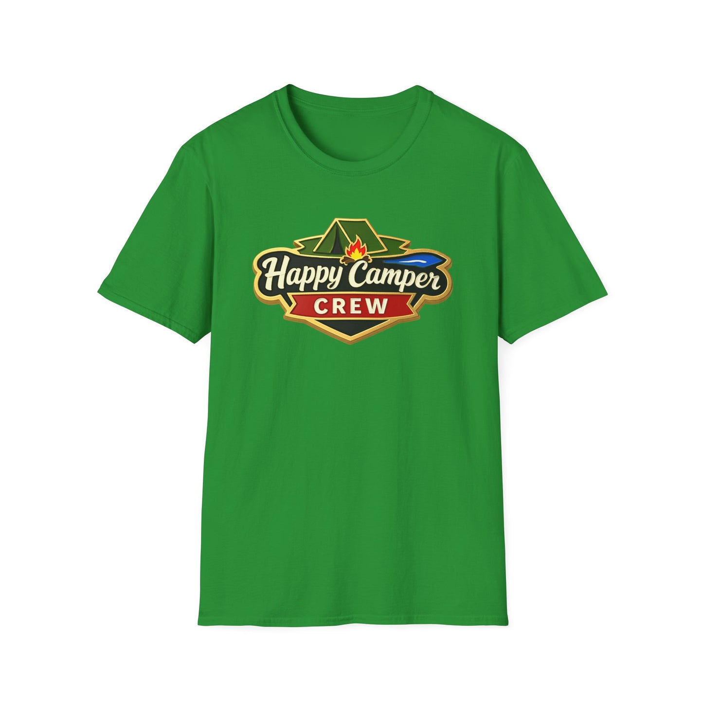 Happy Camper Crew - T-Shirt dark, Softstyle, Unisex HappyCamperCrew.com