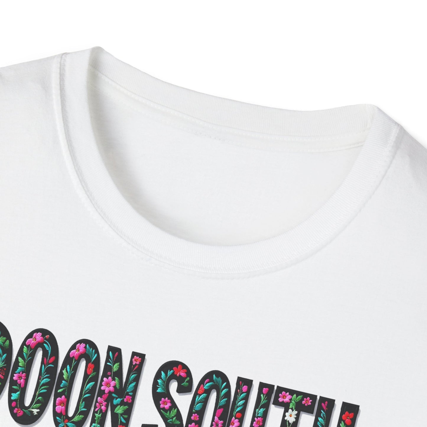 Doon South Local Gal Flower-Heart T-Shirt, c03-n02-s05  Softstyle Graphic Tee, Unisex Casual Wear, Support Local Merch, Gift for Community Lovers, Finkz WINDSOR