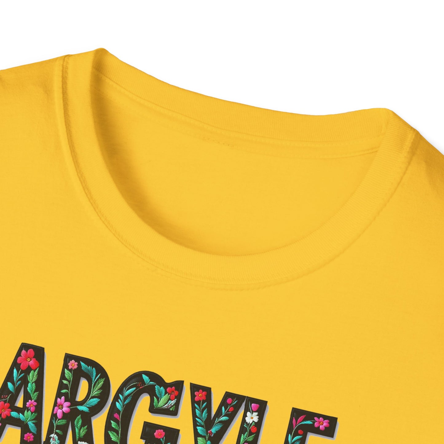 Argyle Local Gal Flower-Heart T-Shirt, c02-n01-s05  Softstyle Graphic Tee, Unisex Casual Wear, Support Local Merch, Gift for Community Lovers, Finkz WINDSOR