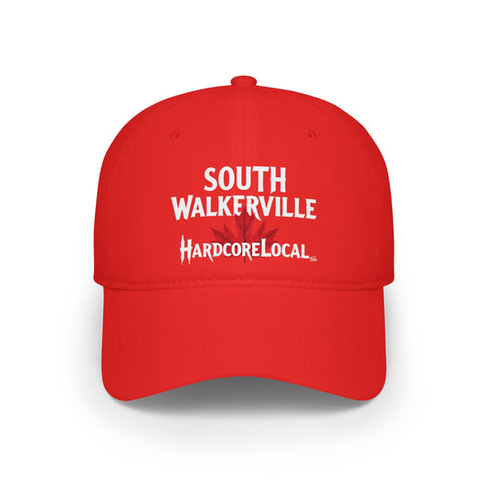 SOUTH WALKERVILLE HARDCORE  BIG LEAF Low Profile Baseball Cap - Red Hat for Community Lovers FINKZ WINDSOR
