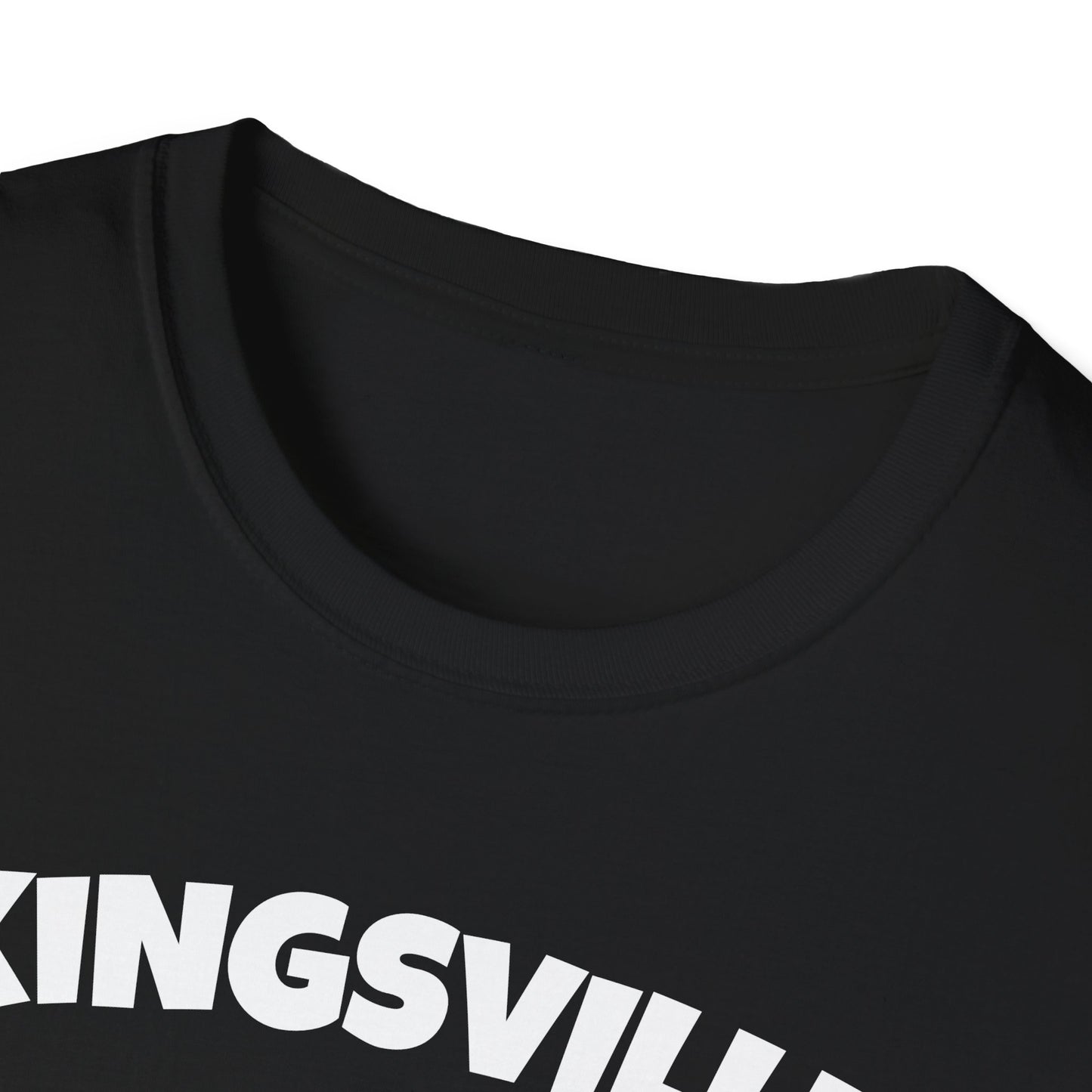 KINGSVILLE T-Shirt, Softstyle Graphic Tee, Unisex Casual Wear, Support Local Merch, Gift for Community Lovers, Finkz Windsor