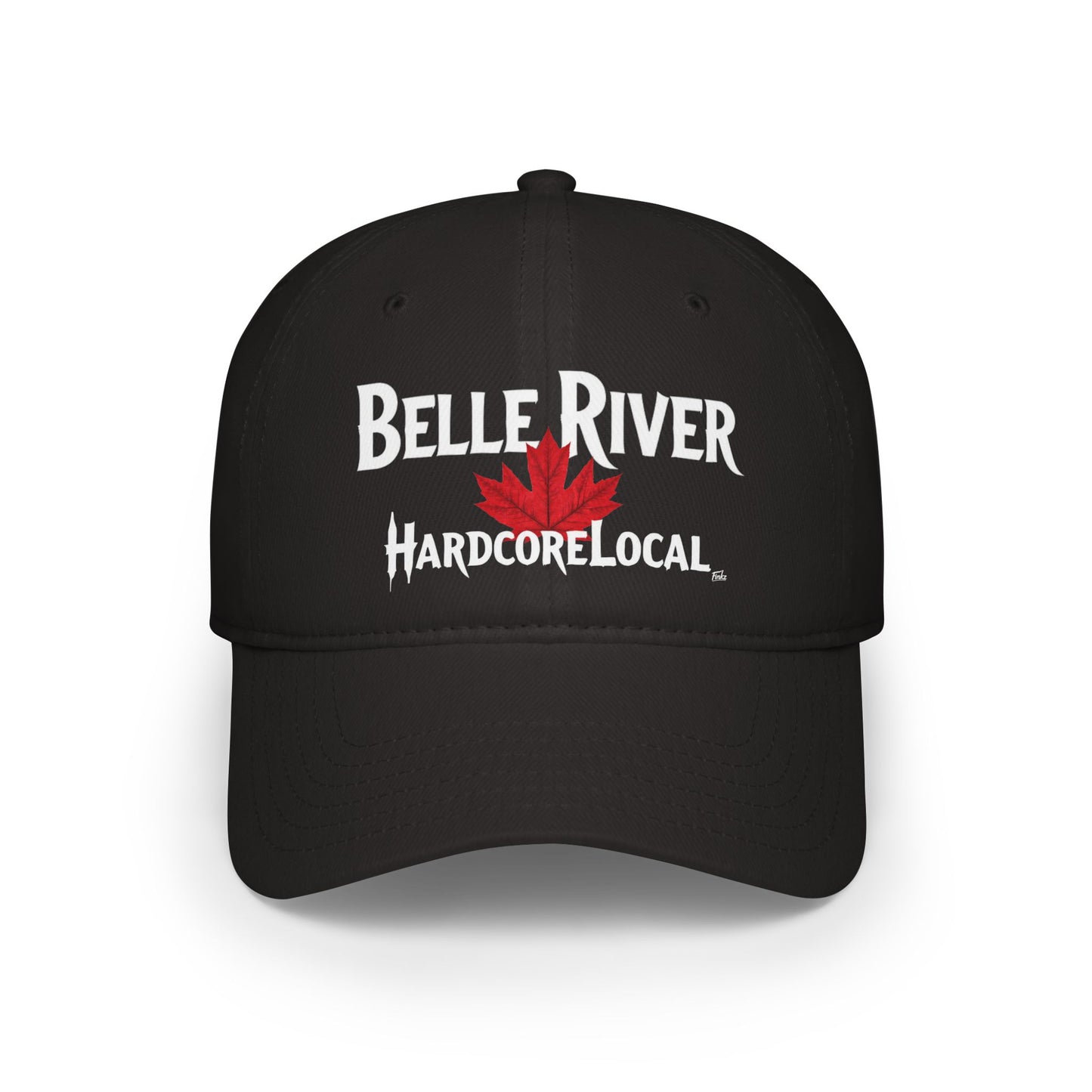 BELLE RIVER HARDCORE  BIG LEAF Low Profile Baseball Cap - Red Hat for Community Lovers FINKZ WINDSOR