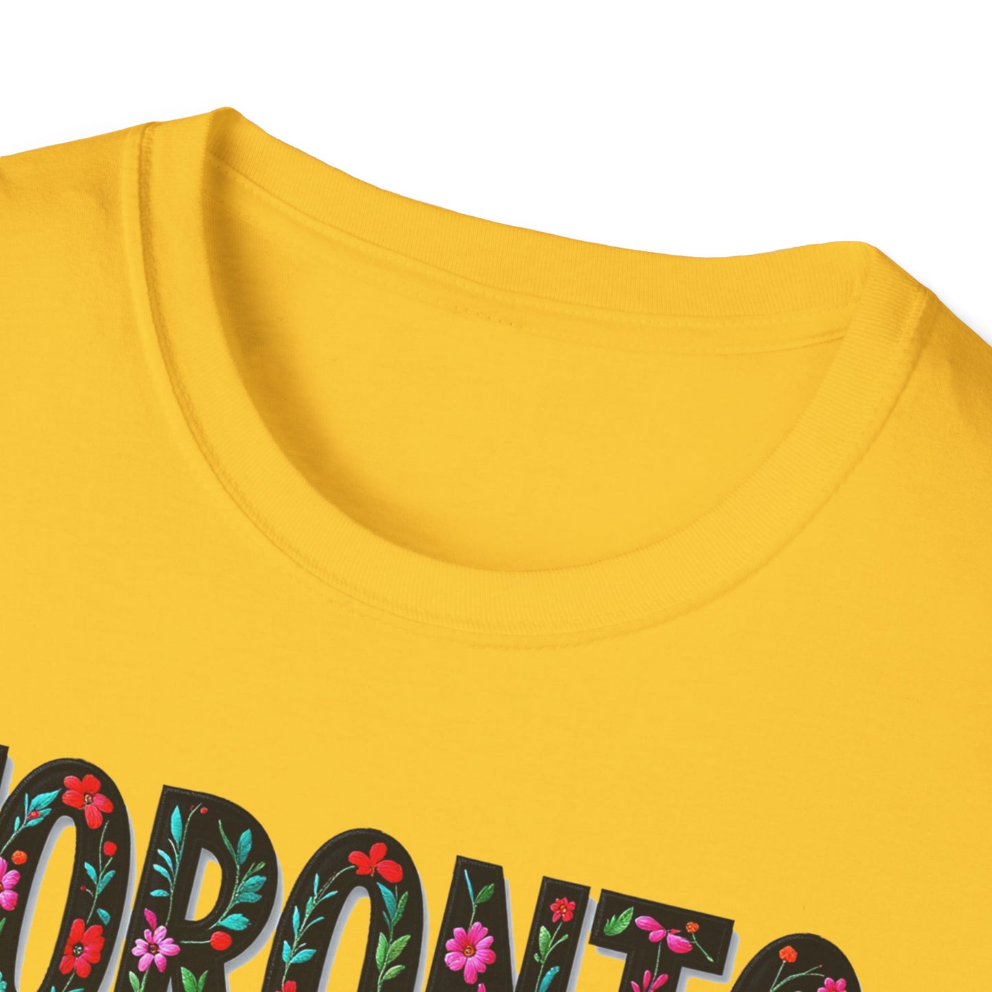 toronto Local Gal Flower-Heart T-Shirt, c06-n00-s005 Softstyle Graphic Tee, Unisex Casual Wear, Support Local Merch, Gift for Community Lovers, Finkz WINDSOR