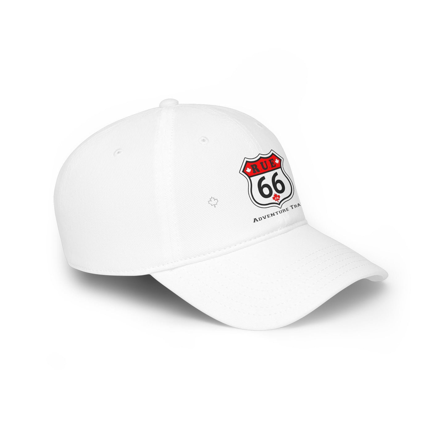 Rue 66 Low Profile Baseball Cap, White Adjustable Hat, Outdoor Gear, Casual Style, Gift for Nature Lovers - rue66.ca