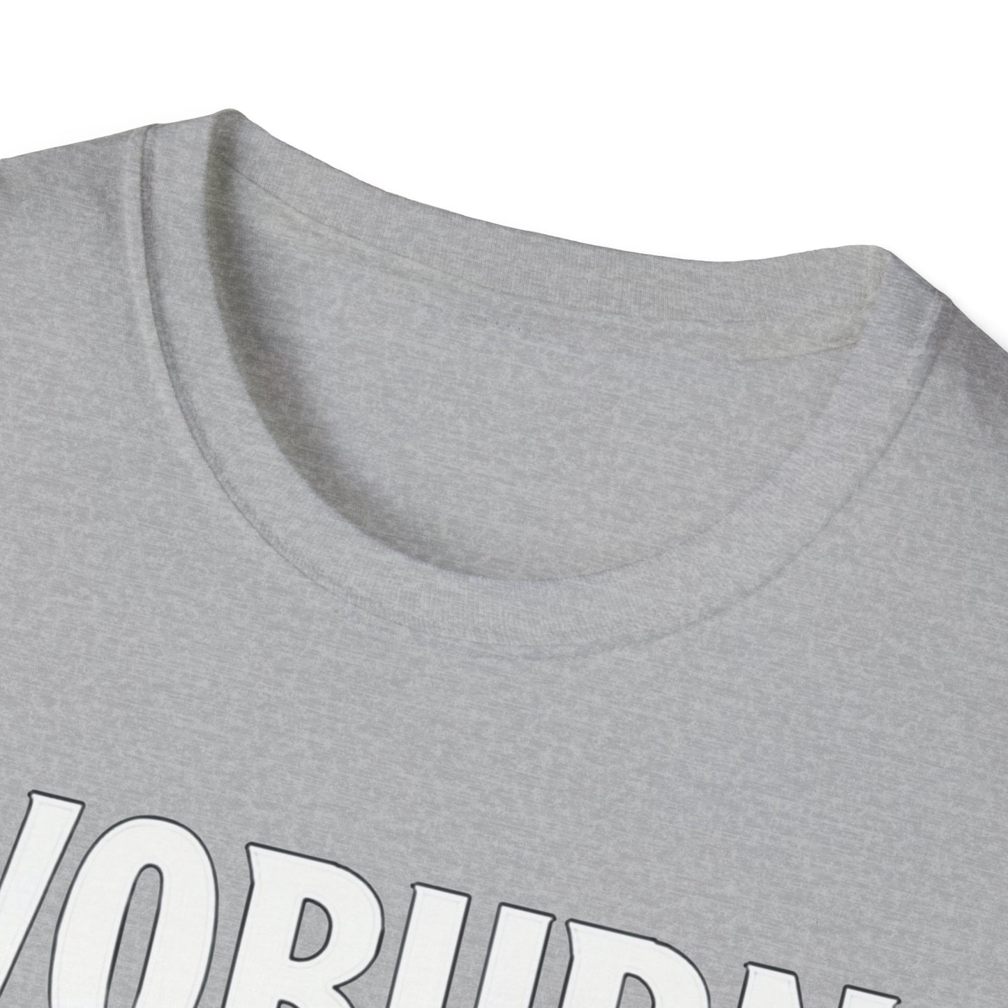 Woburn Hardcore We Support Our Own Red Leaf T-Shirt, c06-n06-s006 Softstyle Graphic Tee, Unisex Casual Wear, Support'n Locals Merch, Gift for Community Lovers.