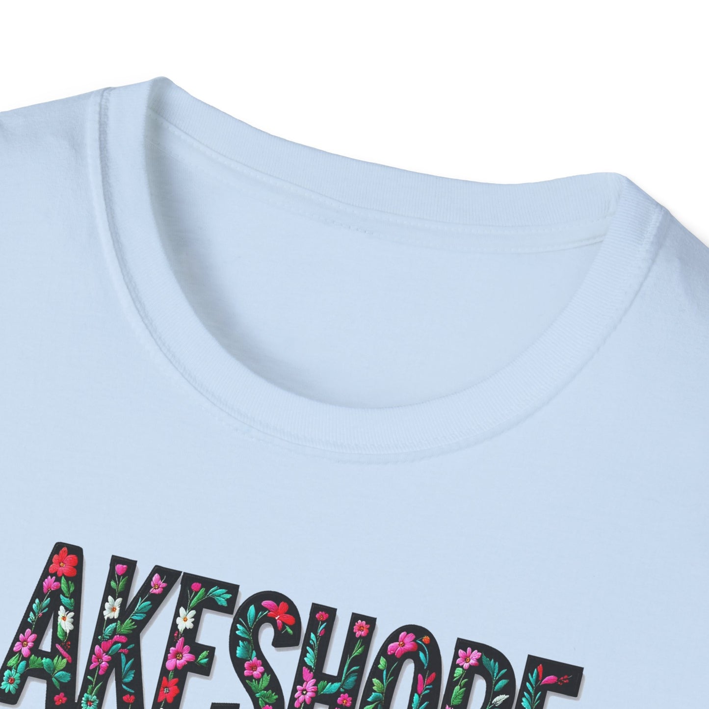 LAKESHORE Local Gal Flower-Heart T-Shirt, 3 Softstyle Graphic Tee, Unisex Casual Wear, Support Local Merch, Gift for Community Lovers, Finkz WINDSOR