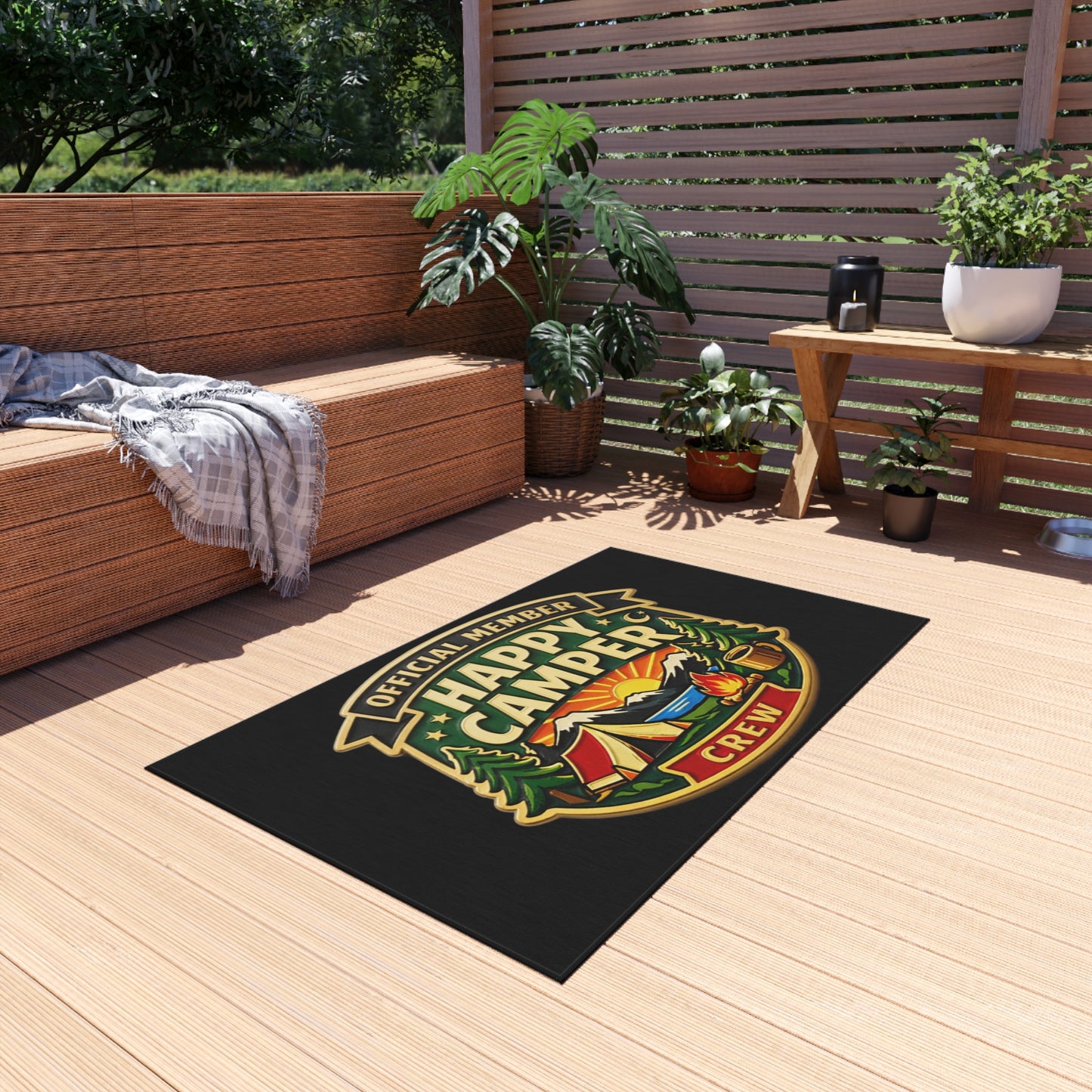 Outdoor Rug  - Happy Camper Crew  — Camping Adventure Doormat - HappyCamperCrew.com other
