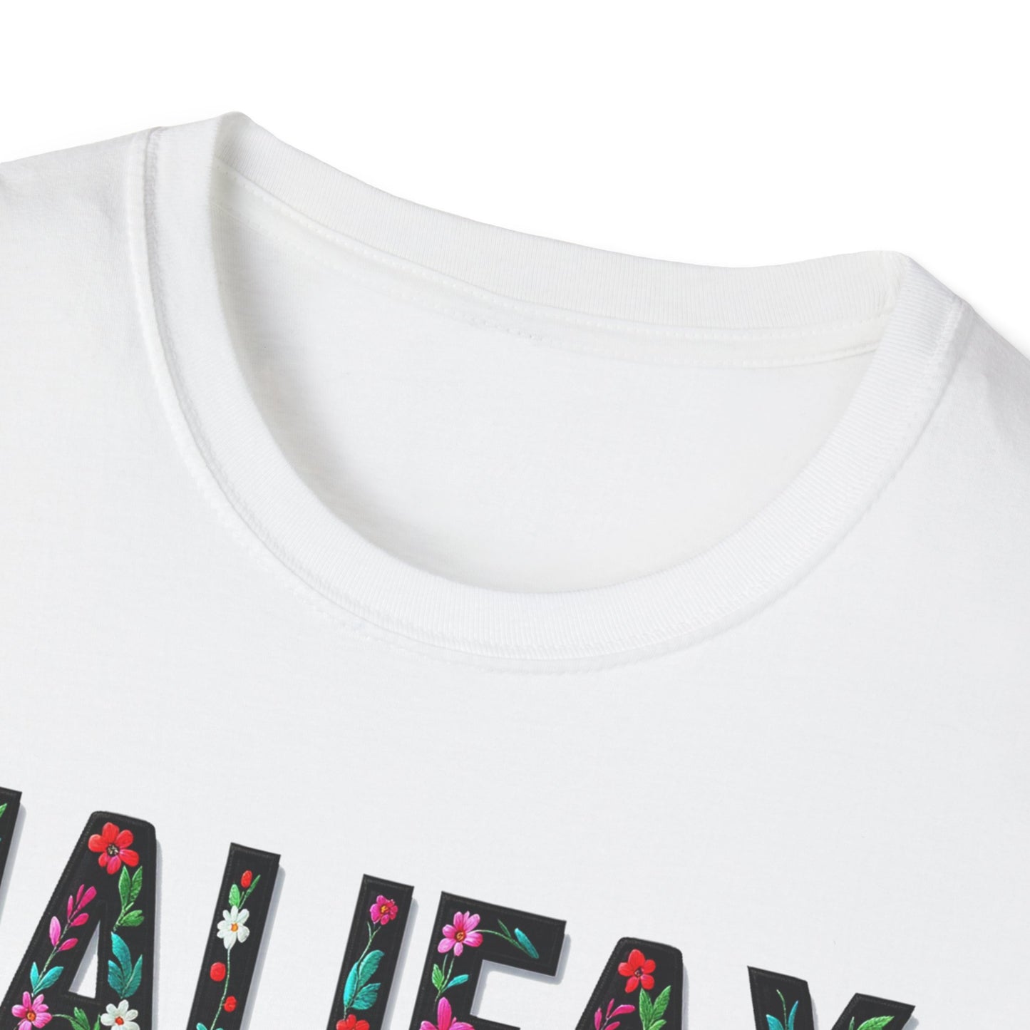 Halifax Local Gal Flower-Heart T-Shirt, c08-n00-s005 Softstyle Graphic Tee, Unisex Casual Wear, Support Local Merch, Gift for Community Lovers, Finkz WINDSOR